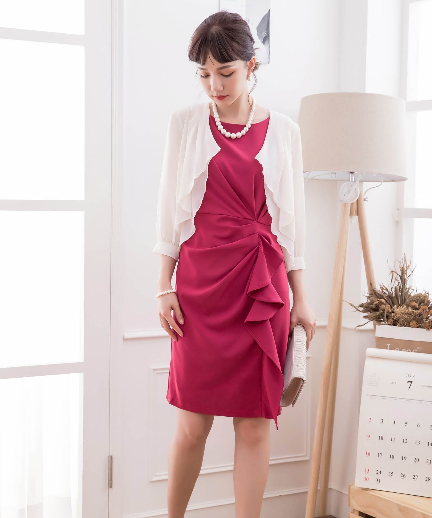 薄手シフォンパーティーボレロcy3391