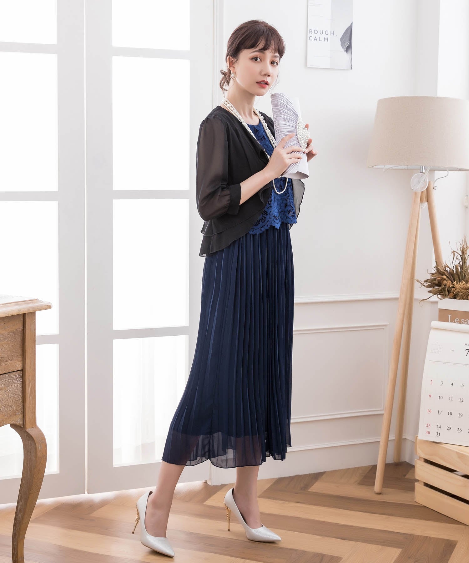薄手シフォンパーティーボレロcy3391
