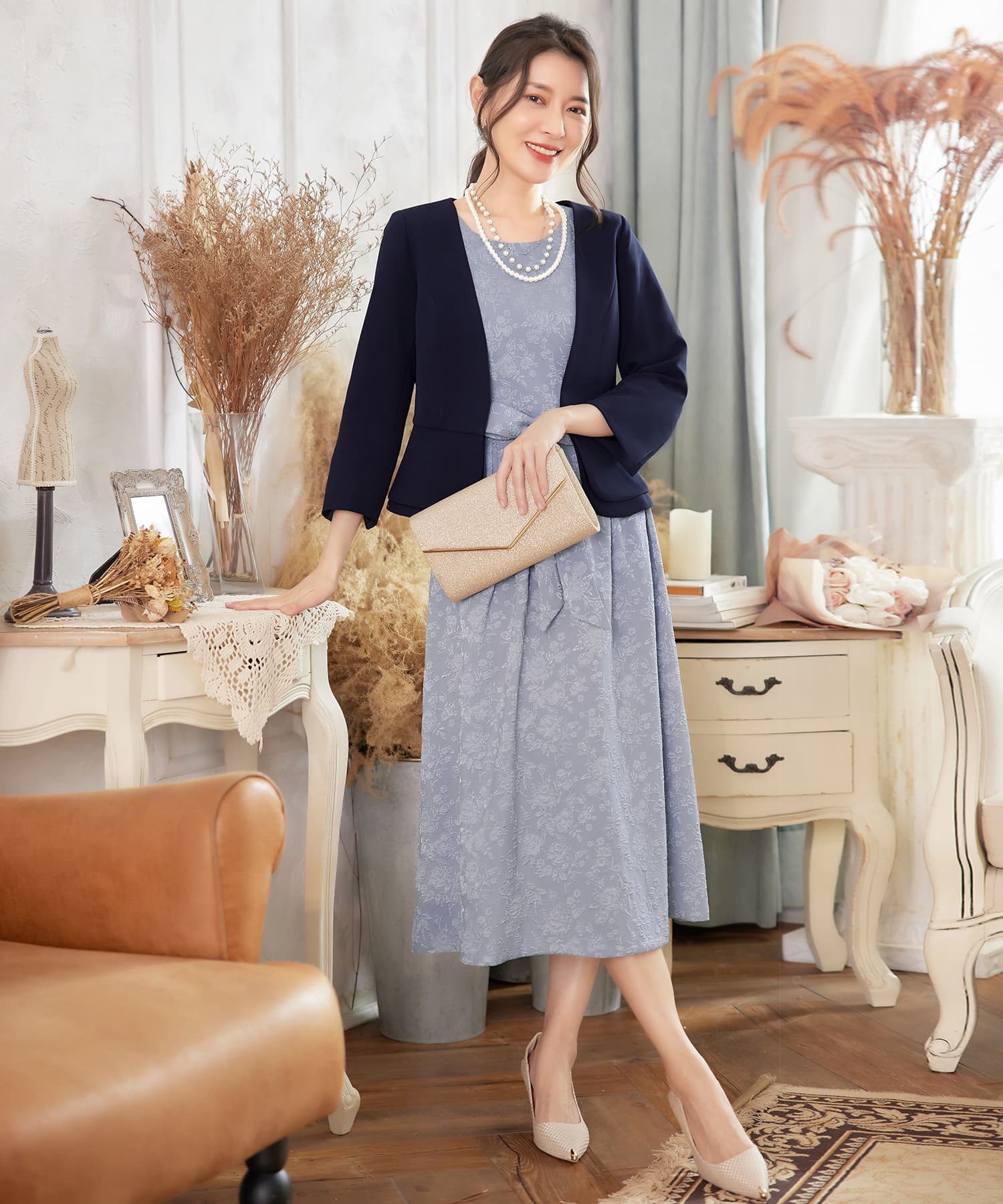 ぺプラジャケット風パーティーボレロcy88150