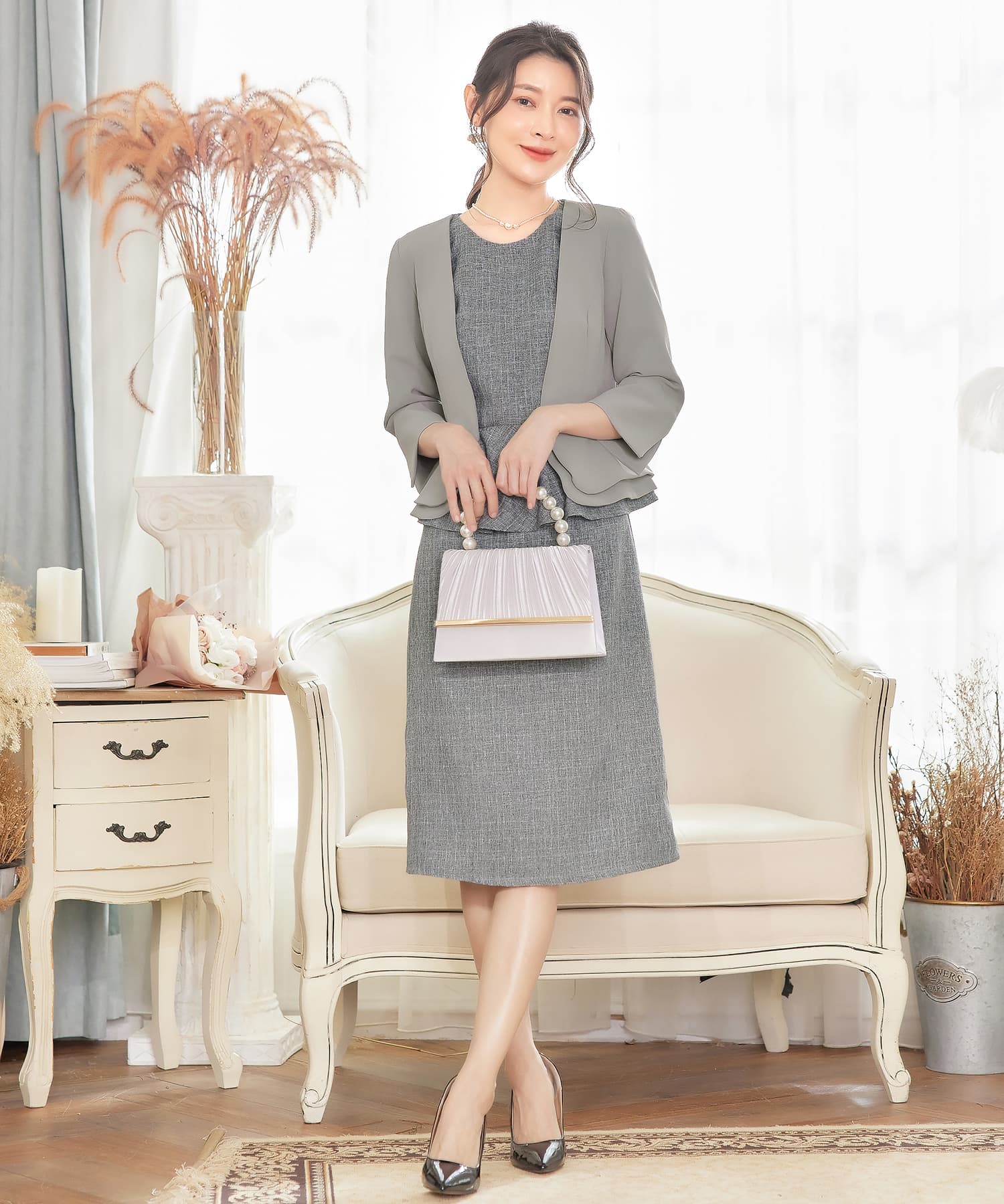 ぺプラジャケット風パーティーボレロcy88150