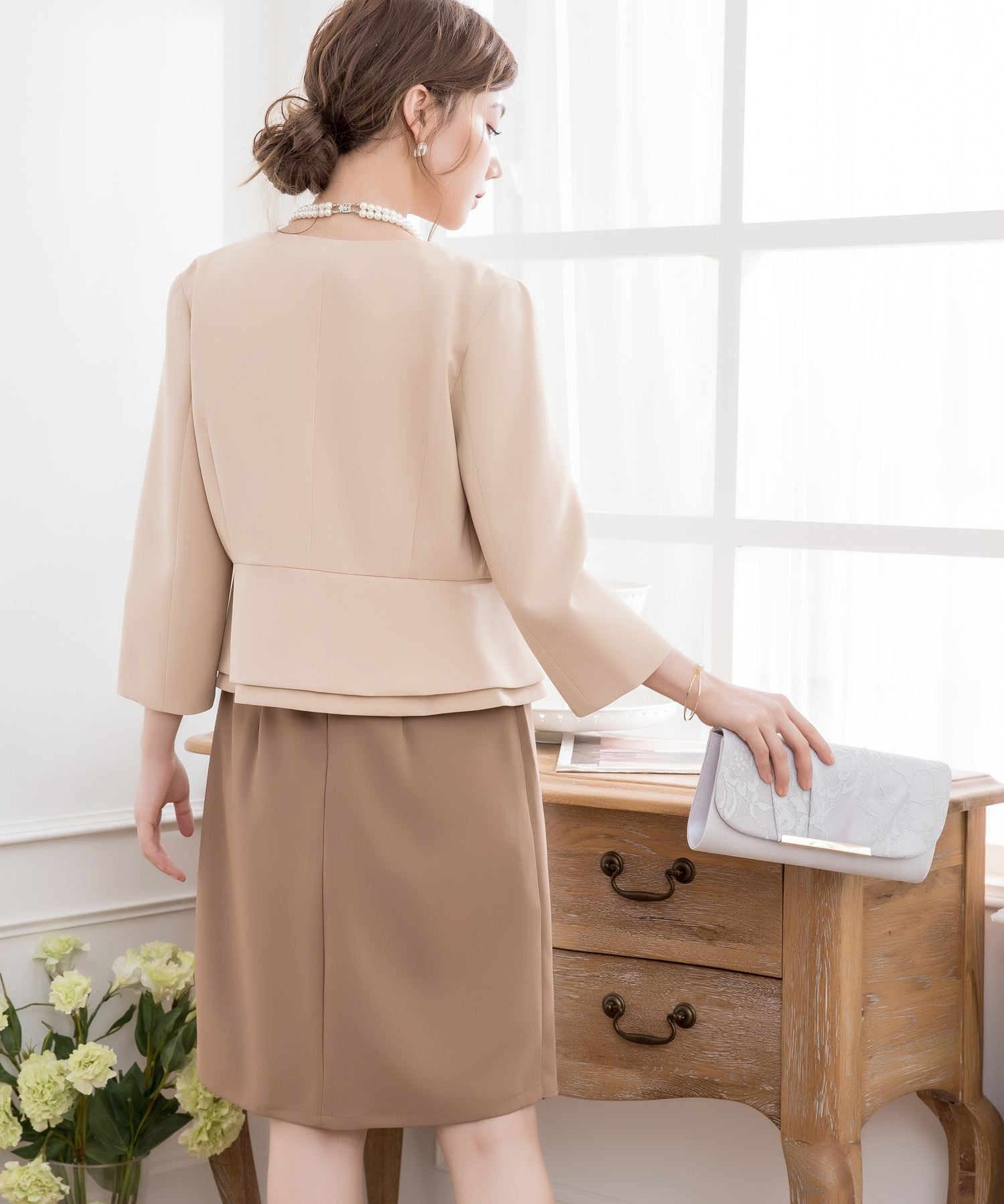 ぺプラジャケット風パーティーボレロcy88150