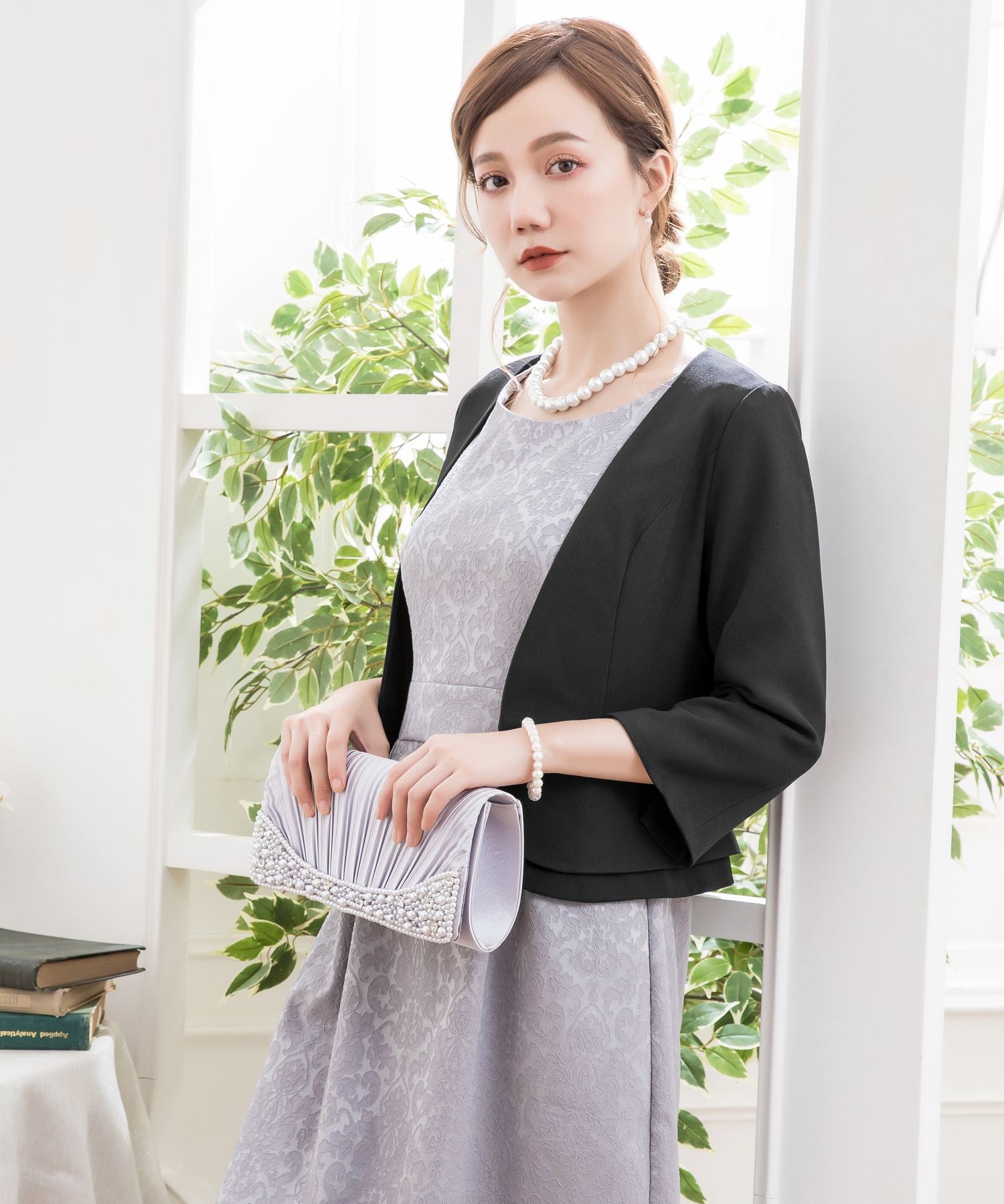 ぺプラジャケット風パーティーボレロcy88150