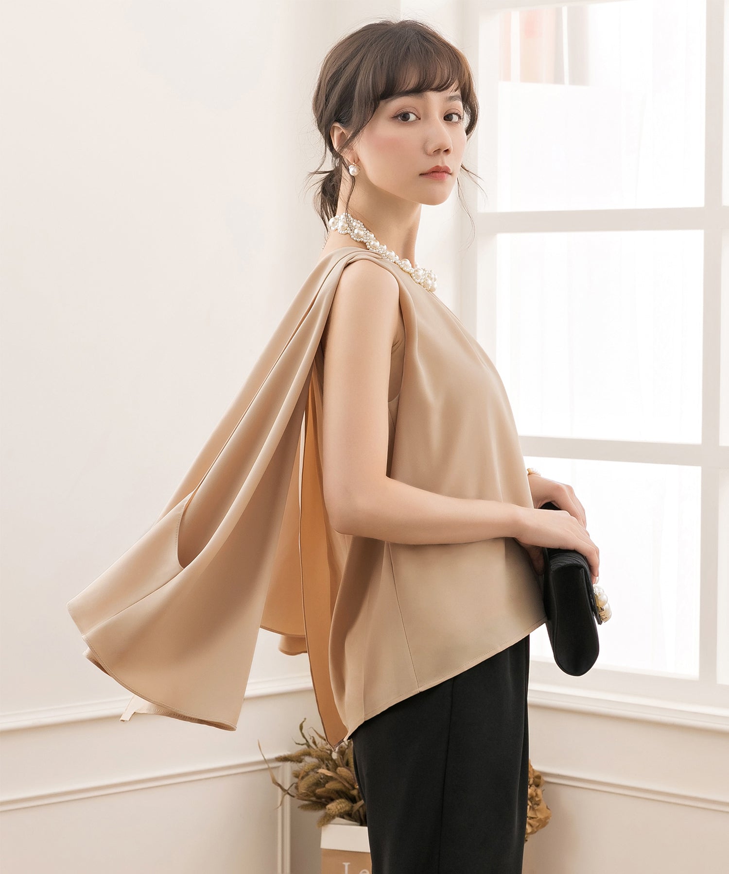 3WAYパンツドレスcy88151 ベージュ