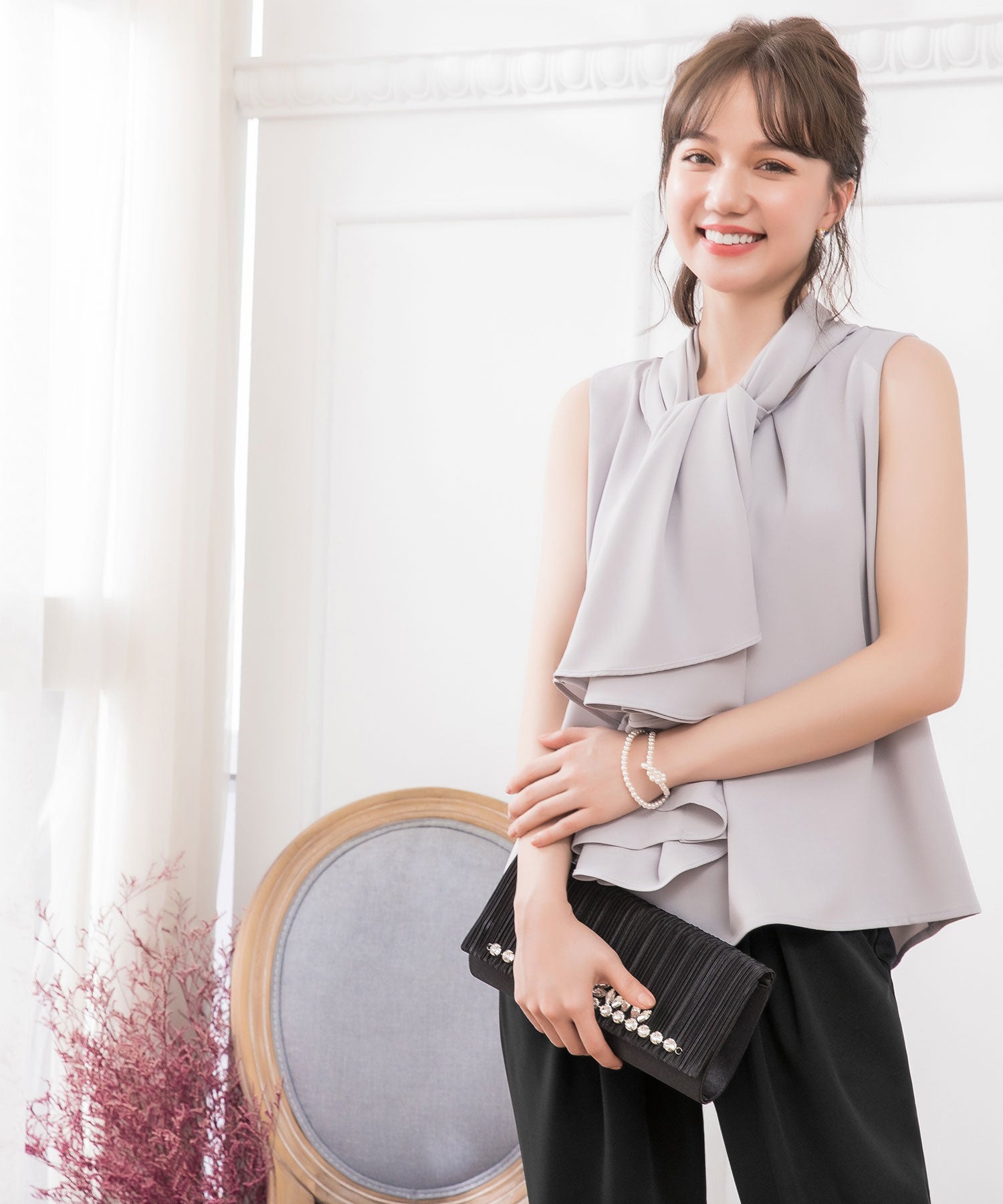 3WAYパンツドレスcy88151 グレー