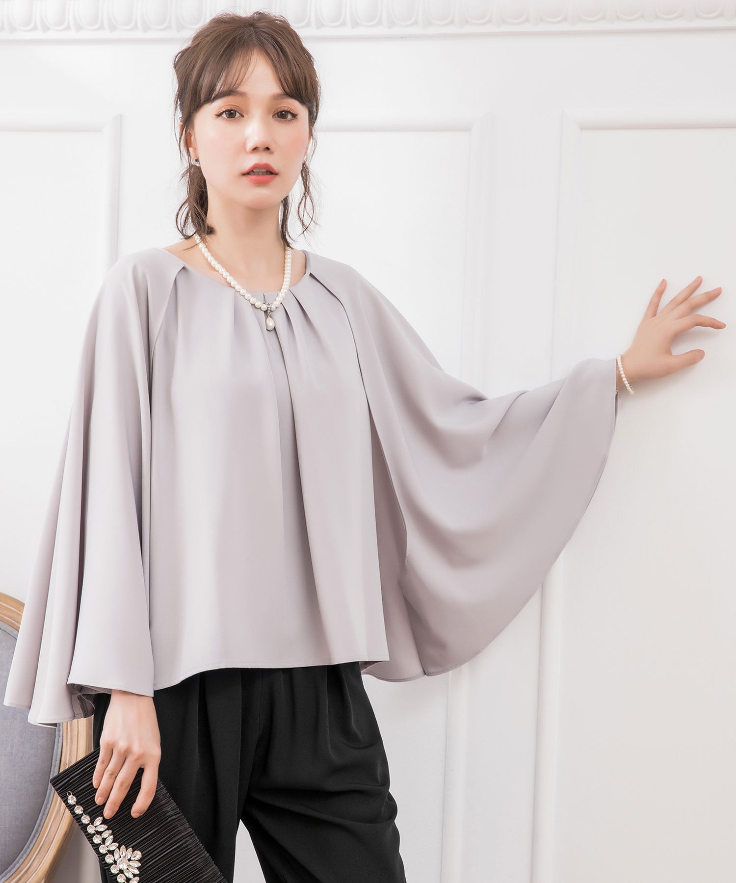 3WAYパンツドレスcy88151 グレー