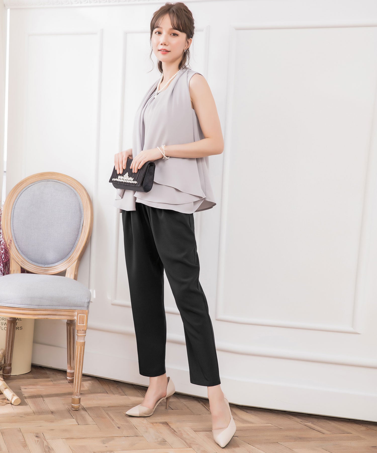 3WAYパンツドレスcy88151 グレー