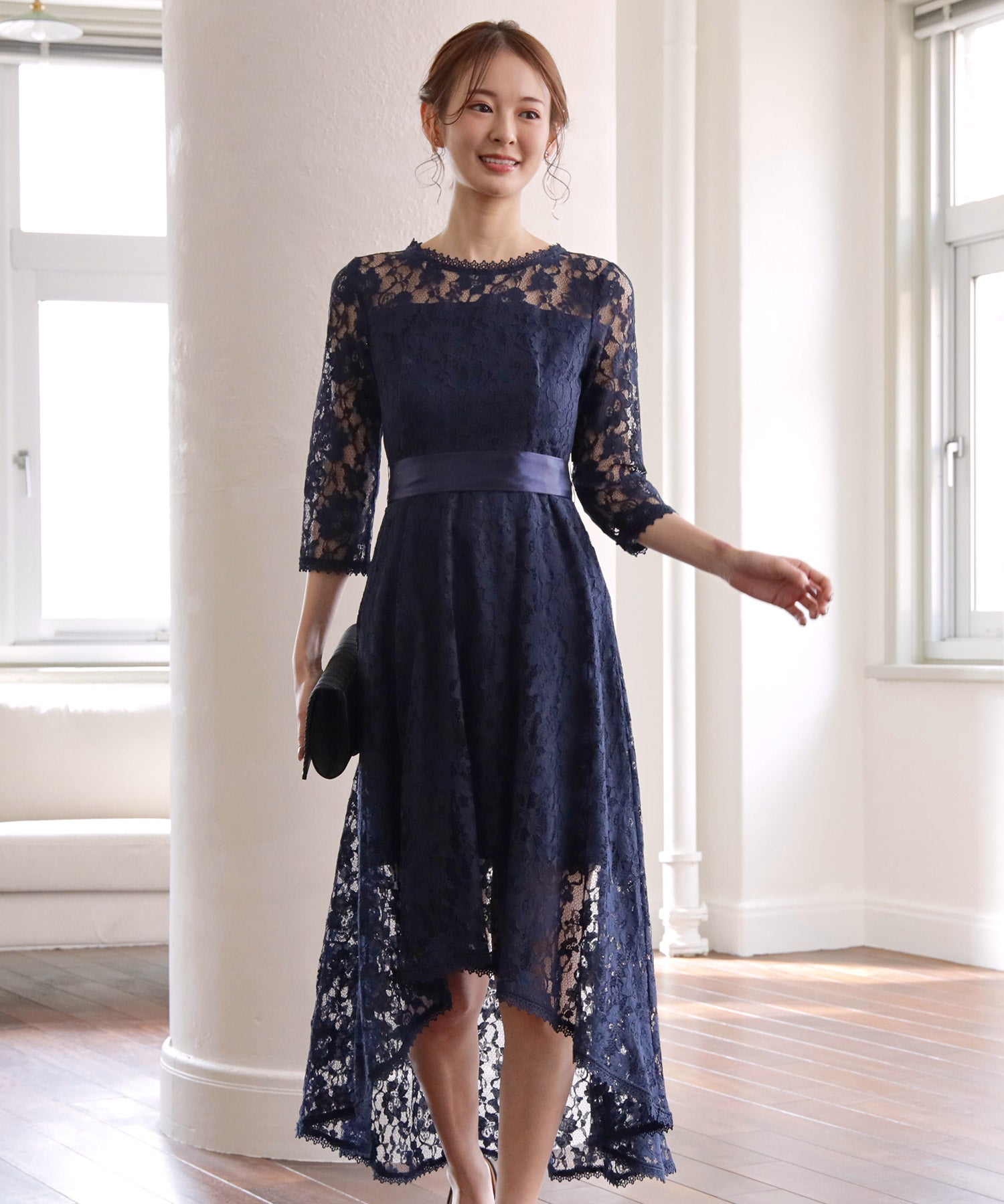 総レースワンピースドレス・結婚式ワンピース・お呼ばれパーティードレスcy88215