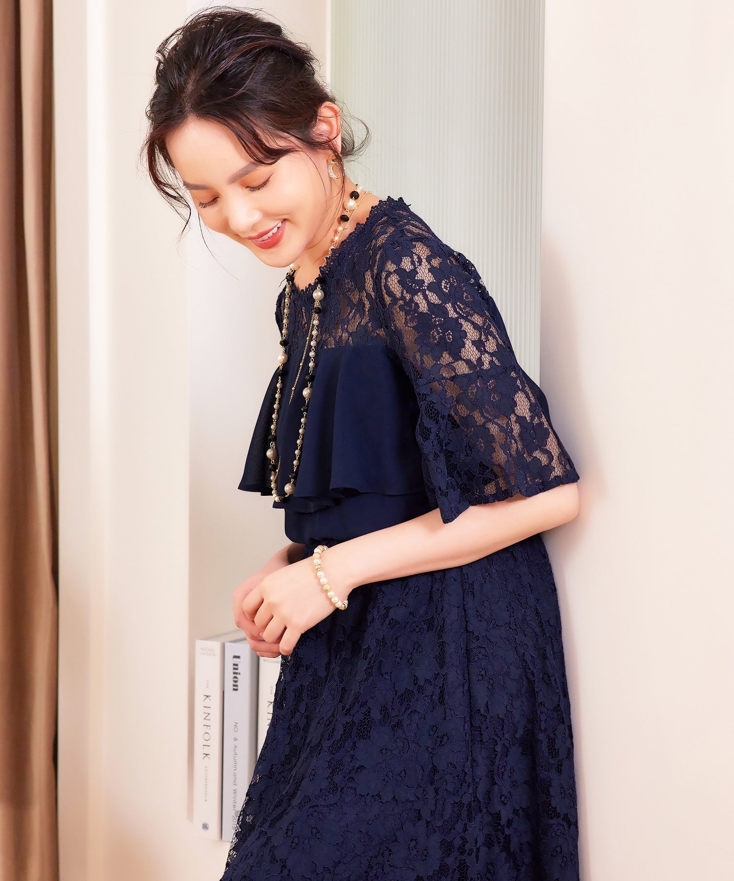 フォーマルワンピース フォーマルドレス レース フレアワンピース 披露宴 結婚式 cy88526