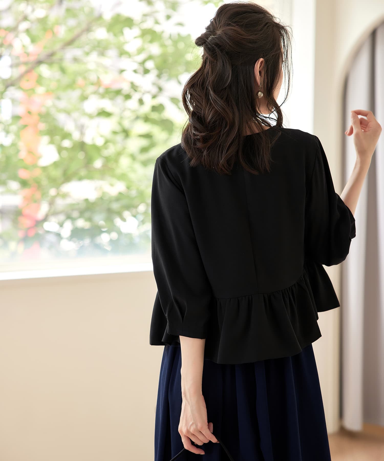 ジャケット ボレロ ショートジャケット ノーカラーcy88550