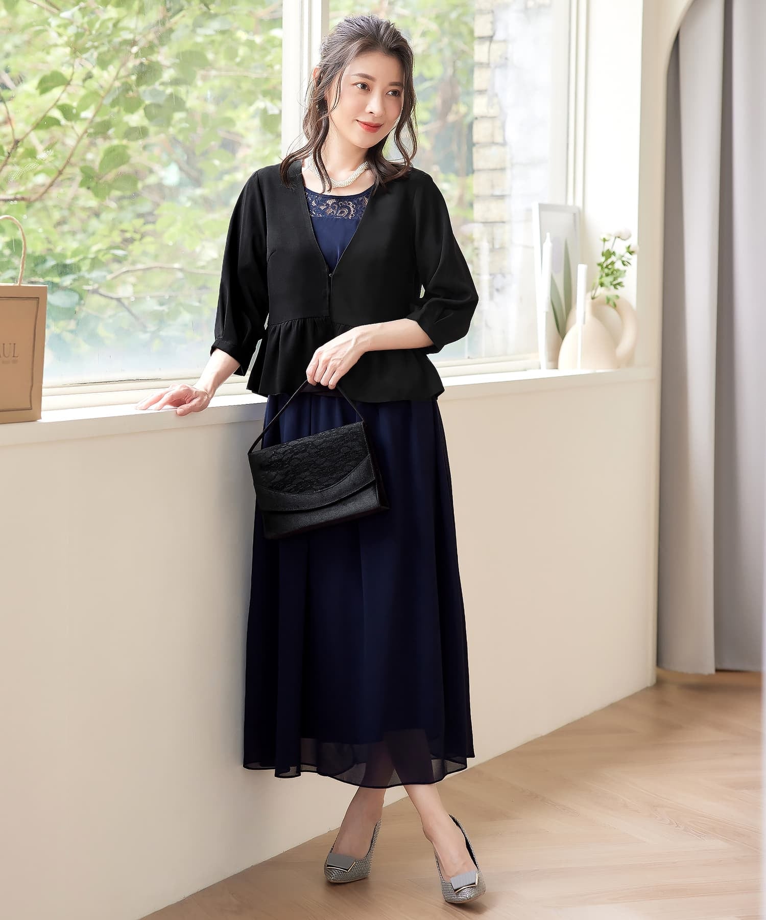 ジャケット ボレロ ショートジャケット ノーカラーcy88550