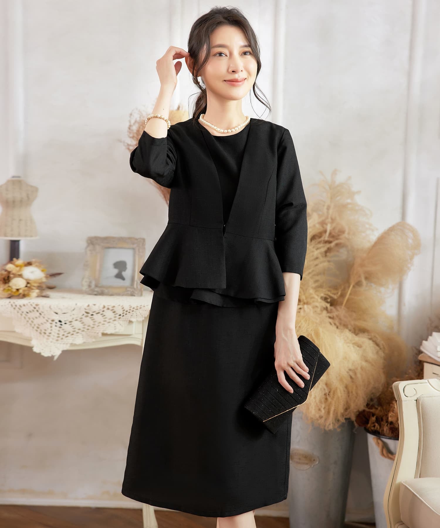 アンサンブル フォーマルスーツ セットアップ 入学式 cy88556