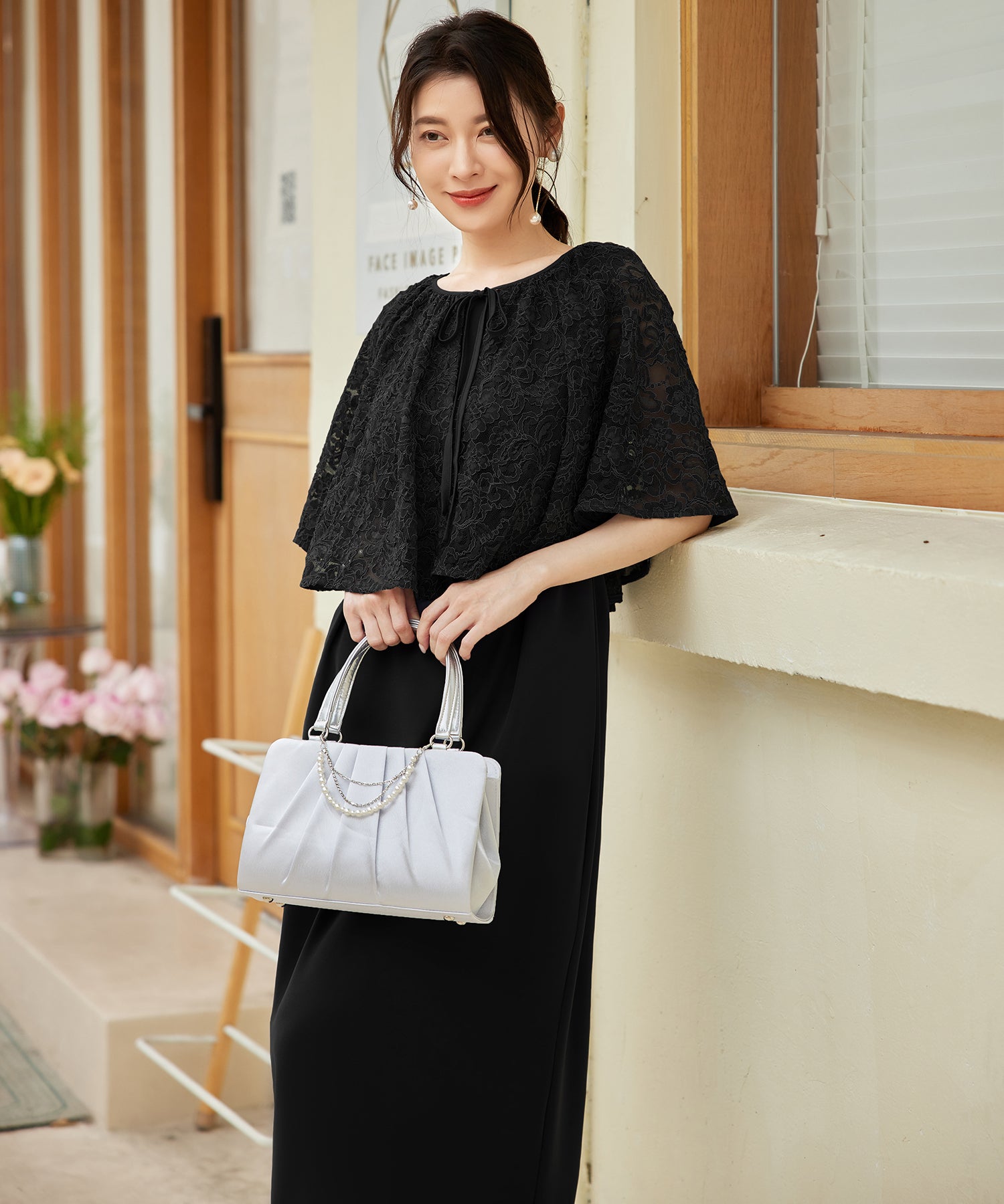 パーティードレス レディース ドレス ワンピース セットアップ 3waycy88598 ブラック