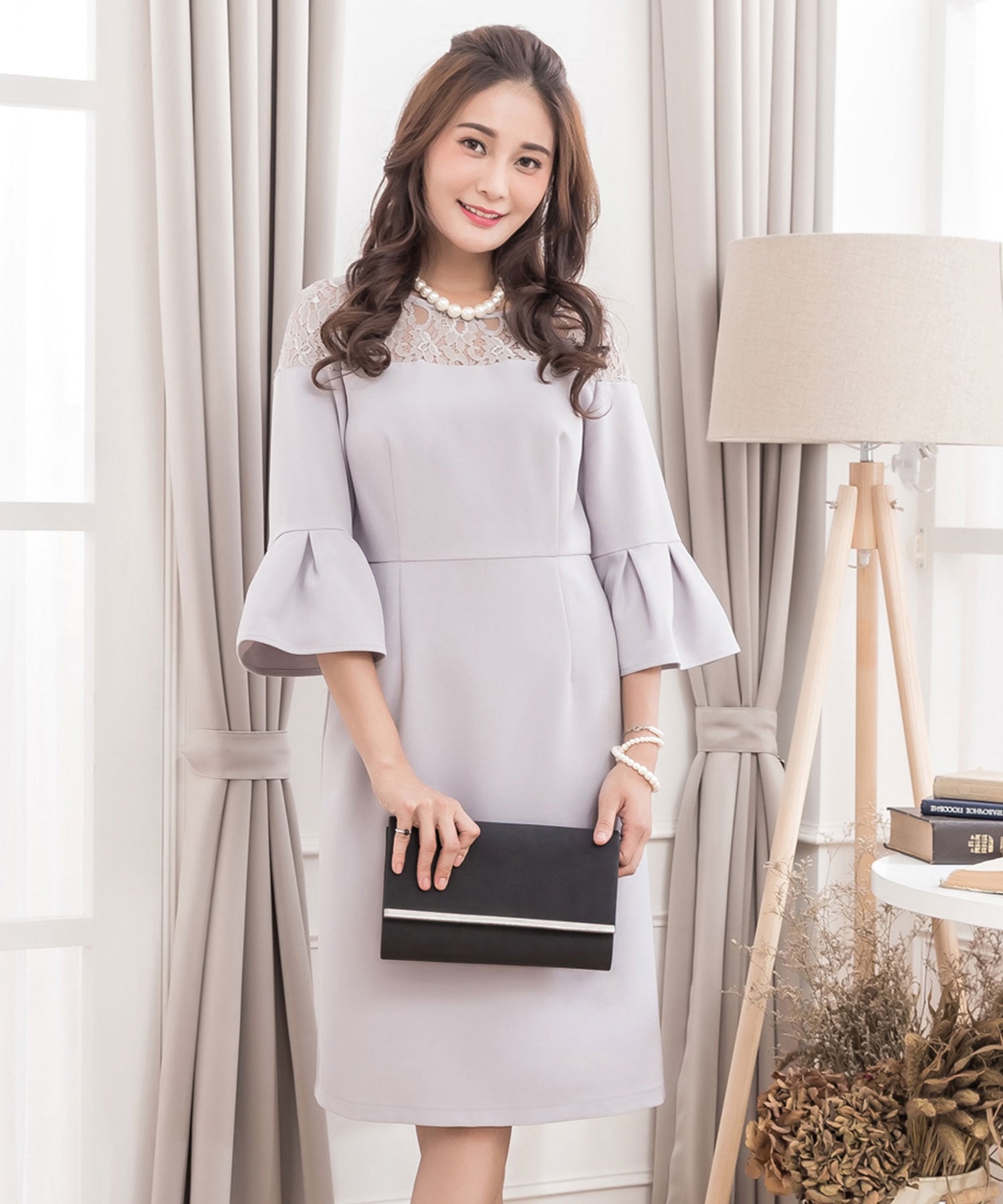 【結婚式・お呼ばれに使えるパーティーバッグ】2WAYシルバーフレームパーティークラッチバッグcyb5522