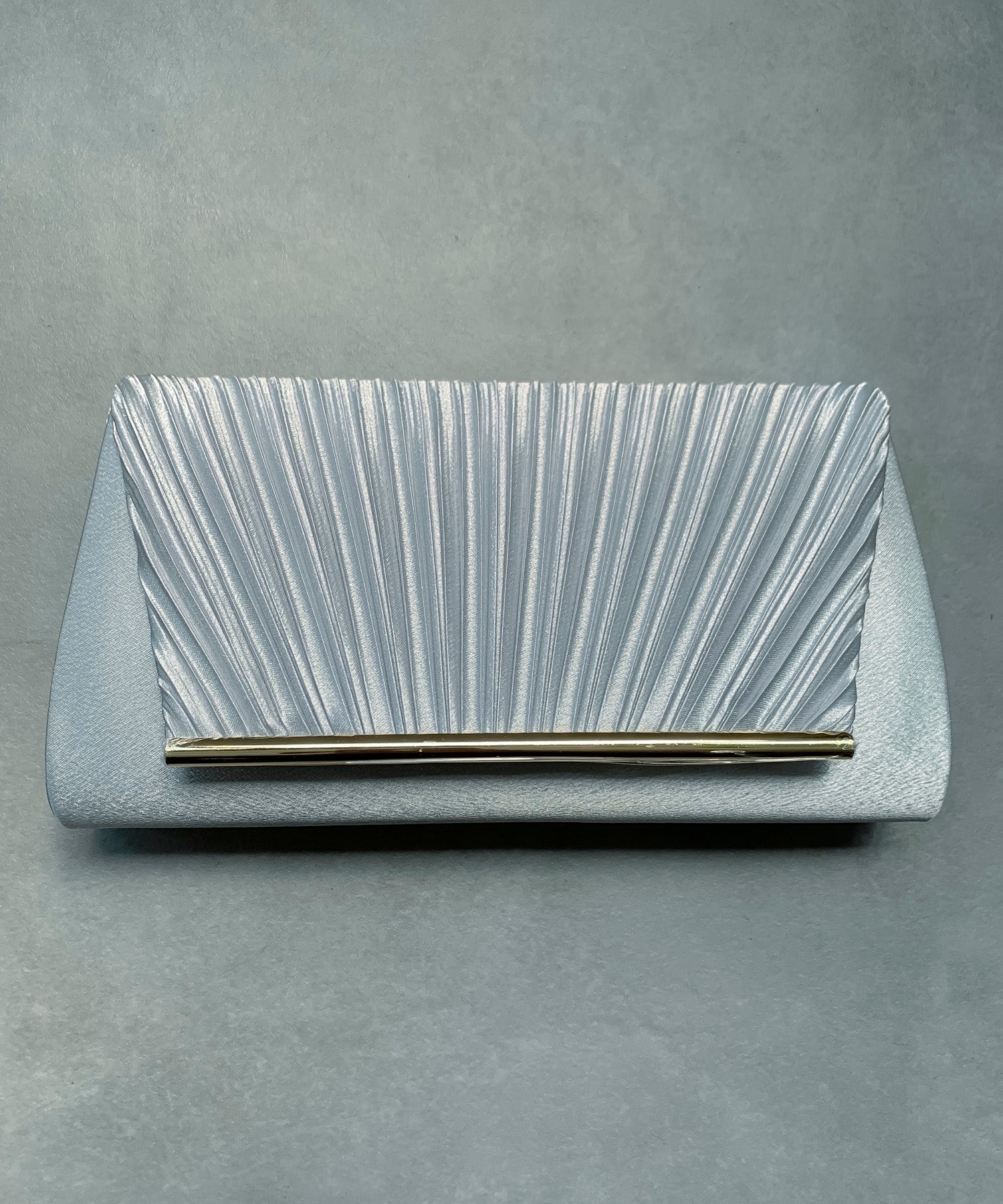 プリーツサテンパーティークラッチバッグcyb5587