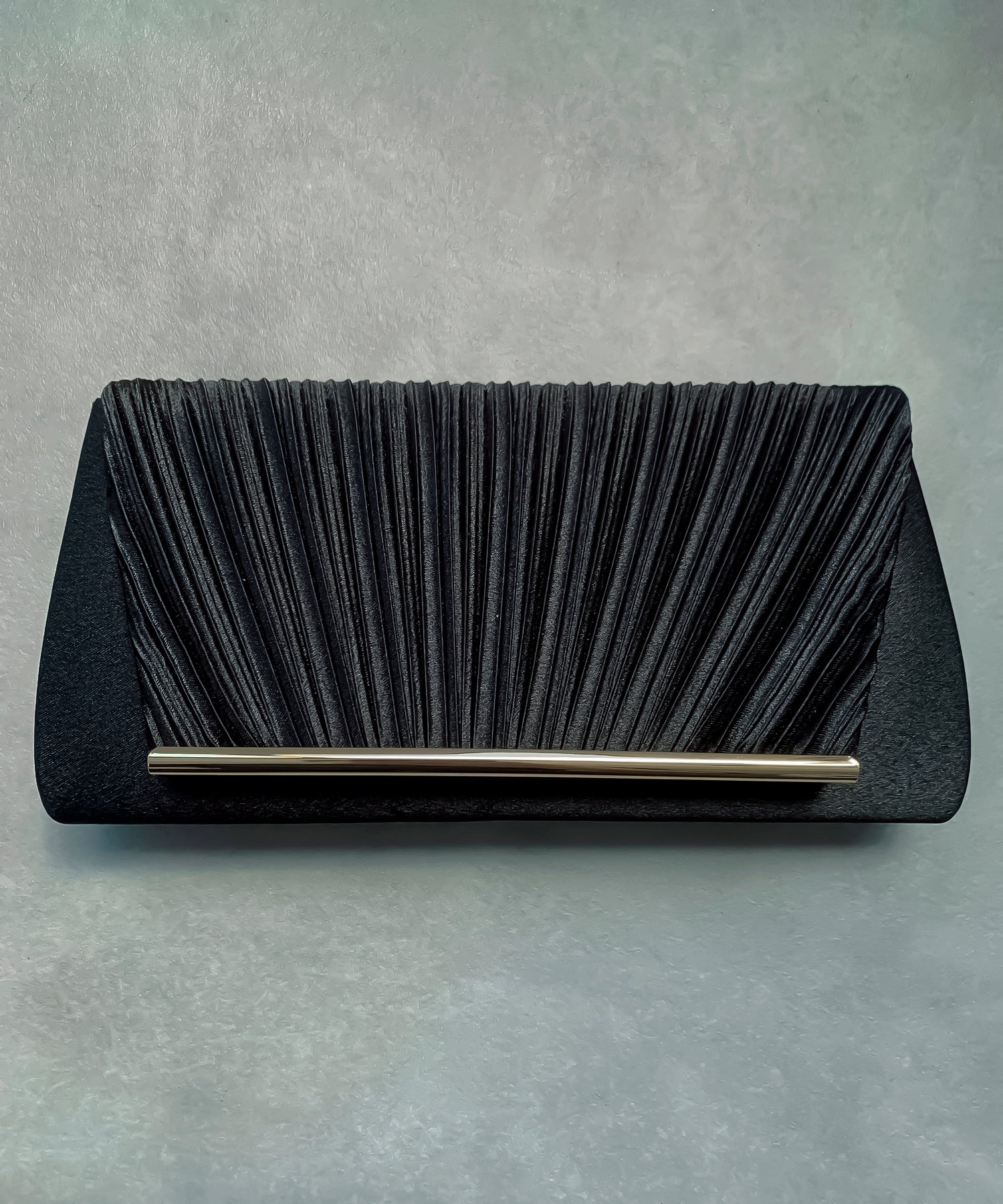 プリーツサテンパーティークラッチバッグcyb5587