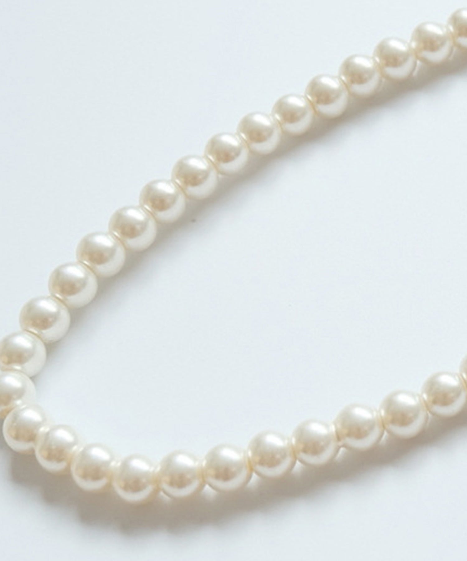 定番&シンプルデザインのフェイクパールネックレスcyl002