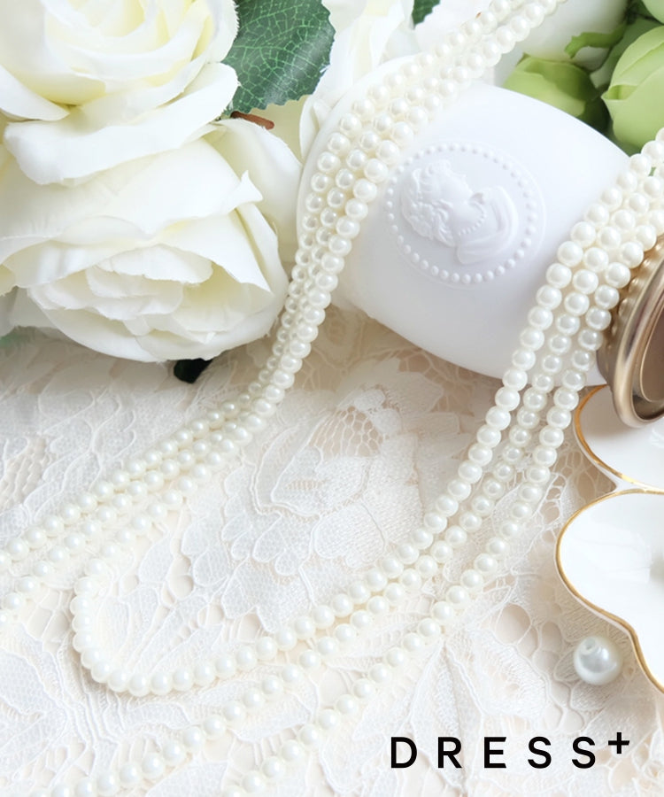 フェイクパール3連ネックレスcyl012