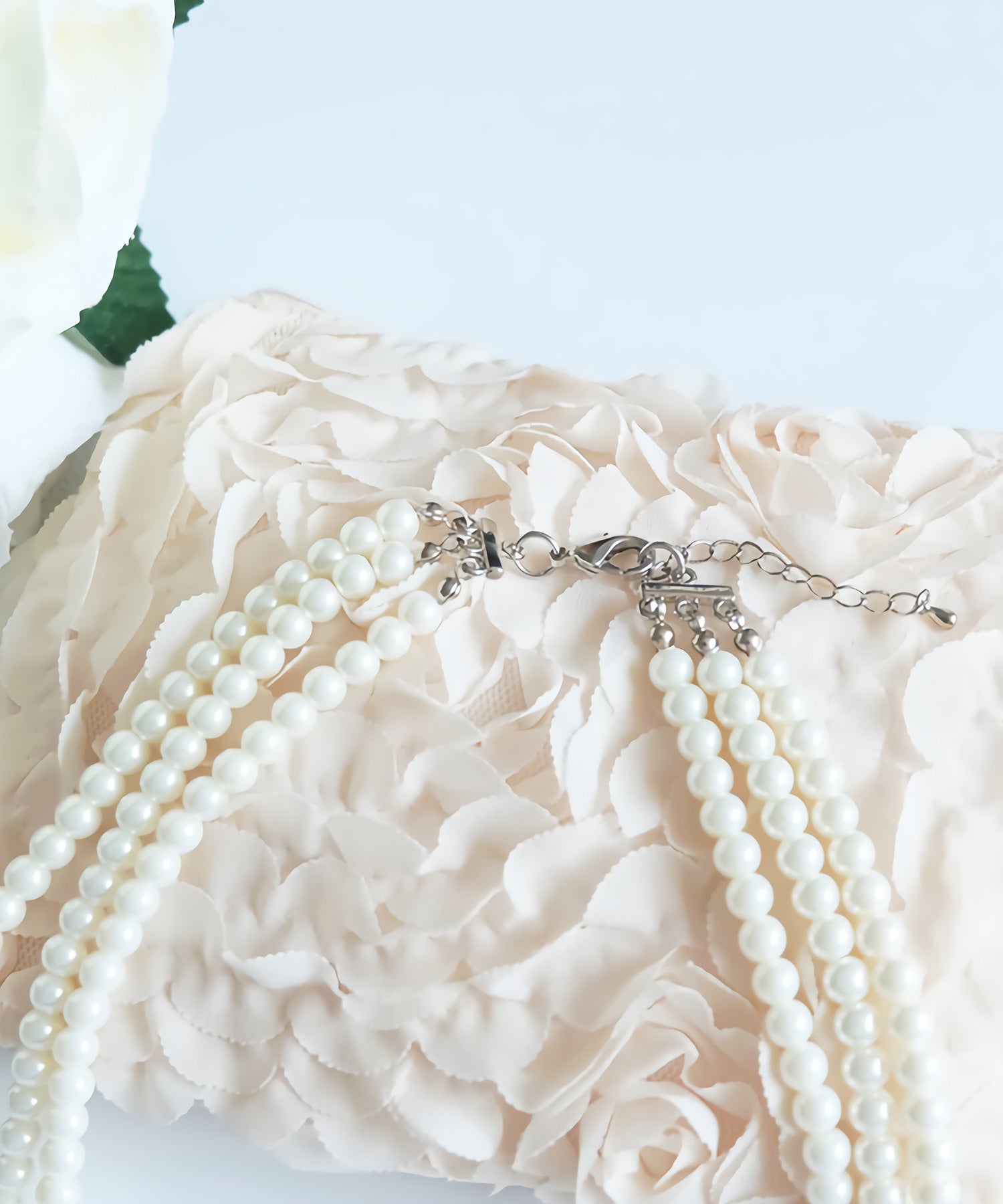 フェイクパール3連ネックレスcyl012