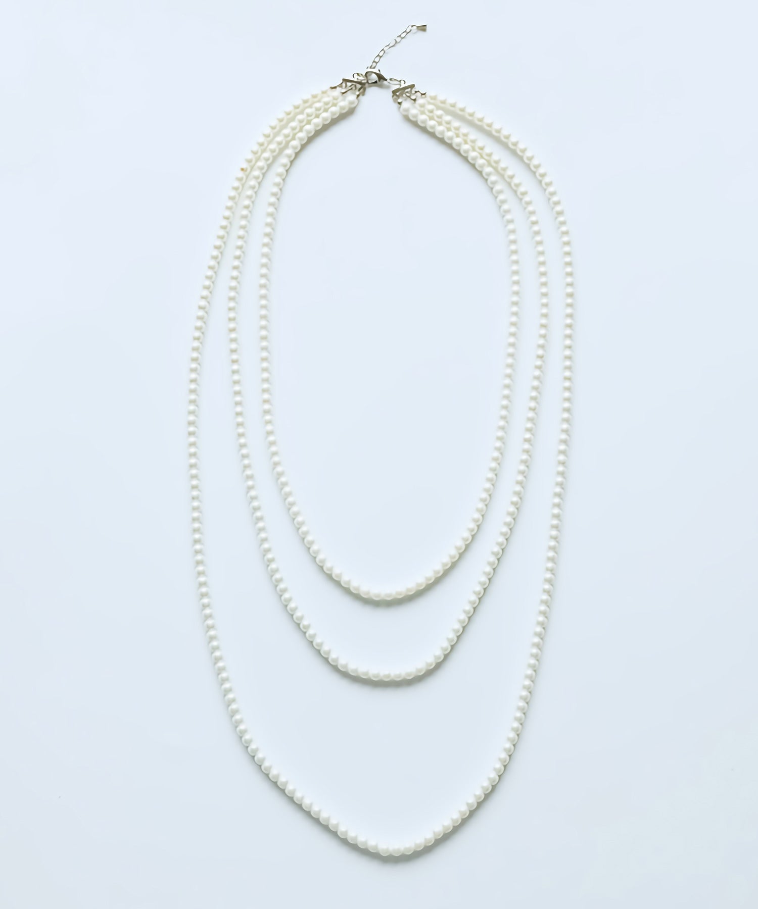 フェイクパール3連ネックレスcyl012