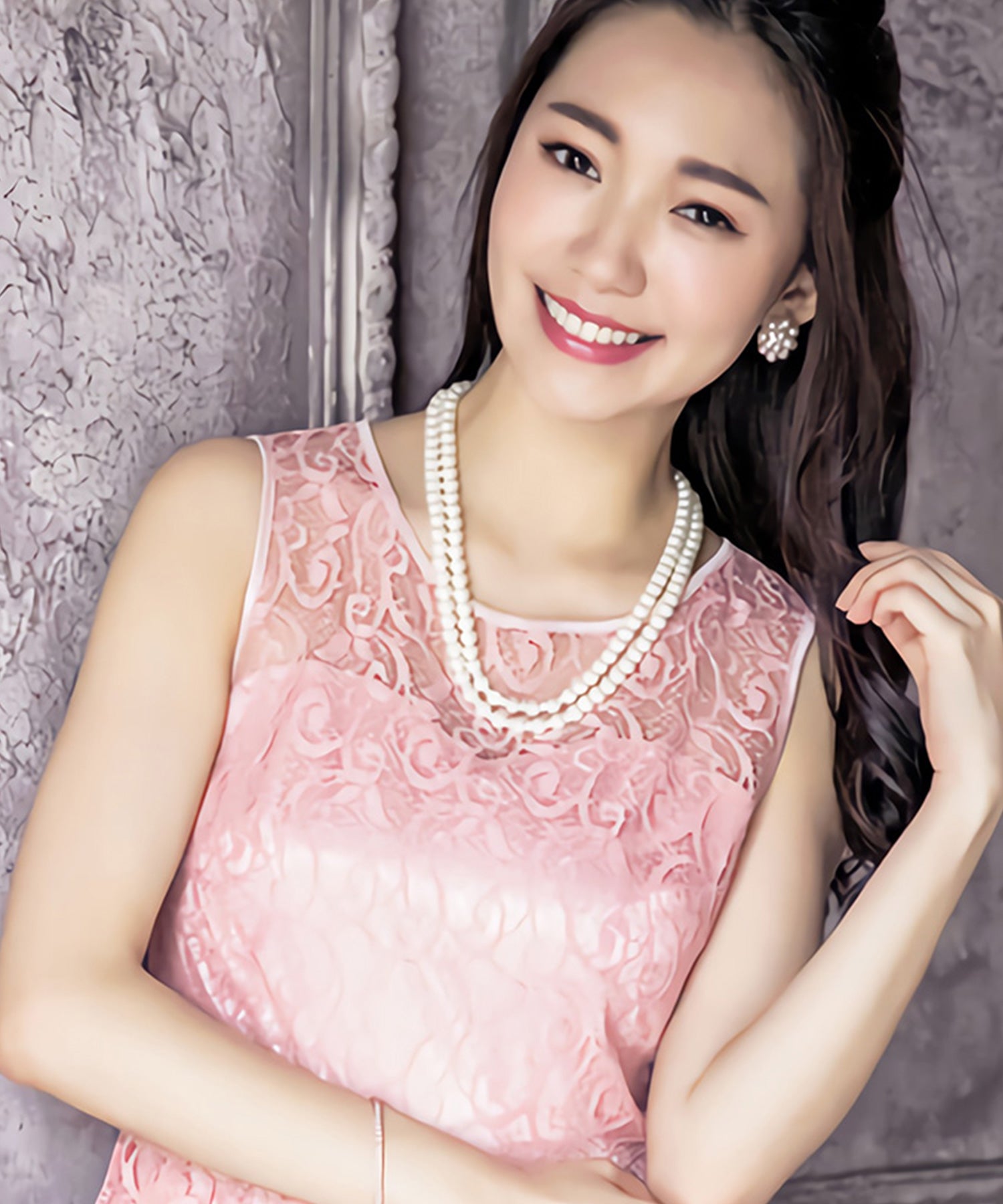 ネックレス レディース ショート パール パーティー 結婚式cyl019