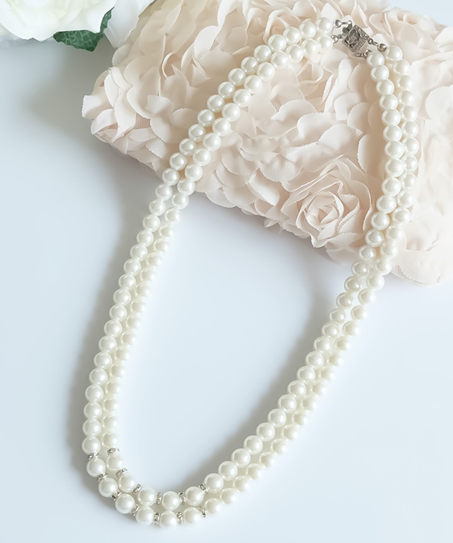 ネックレス レディース ショート パール パーティー 結婚式cyl019