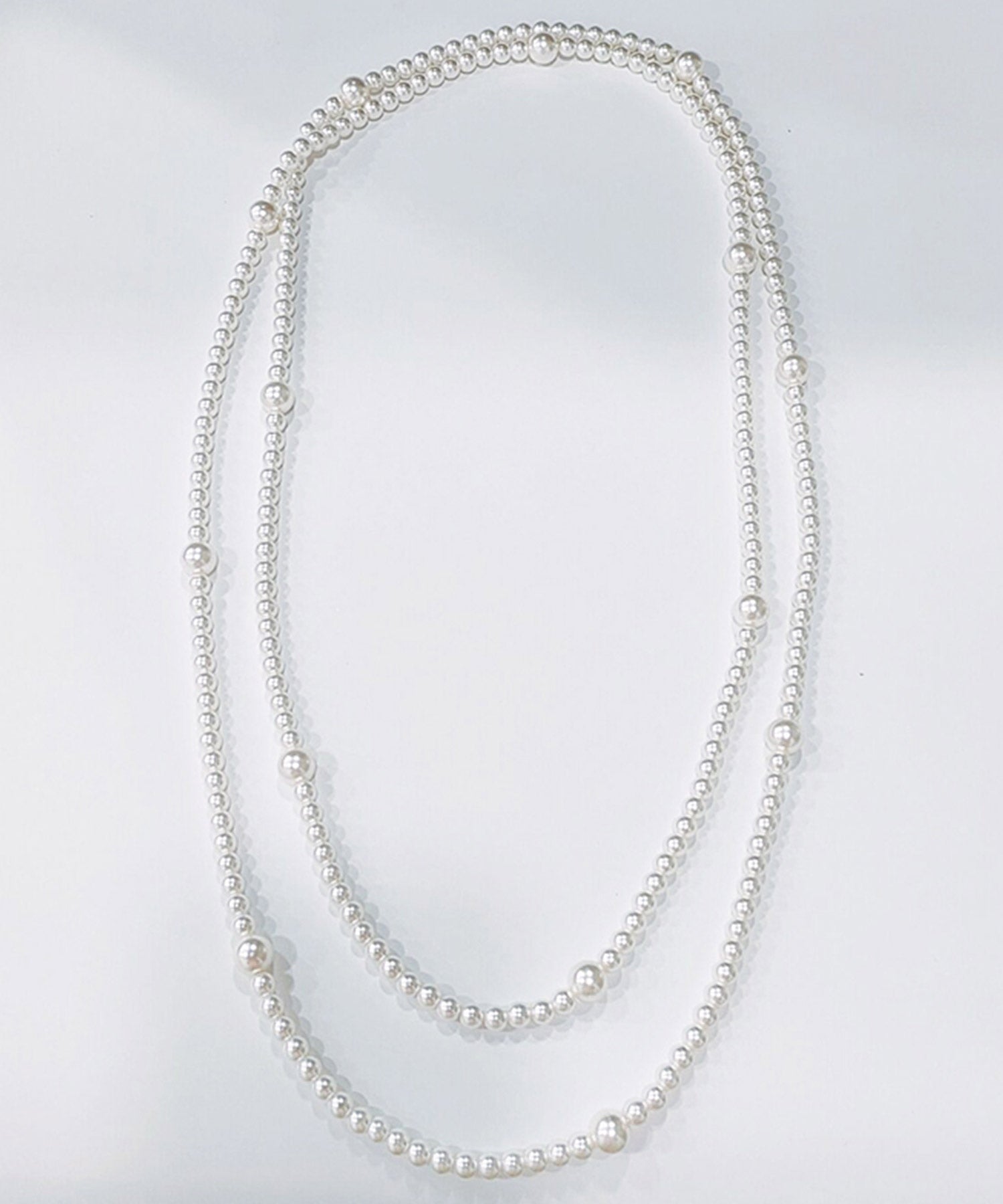 ロングフェイクパールネックレス【結婚式】【セレモニー】【パーティー】cyl028