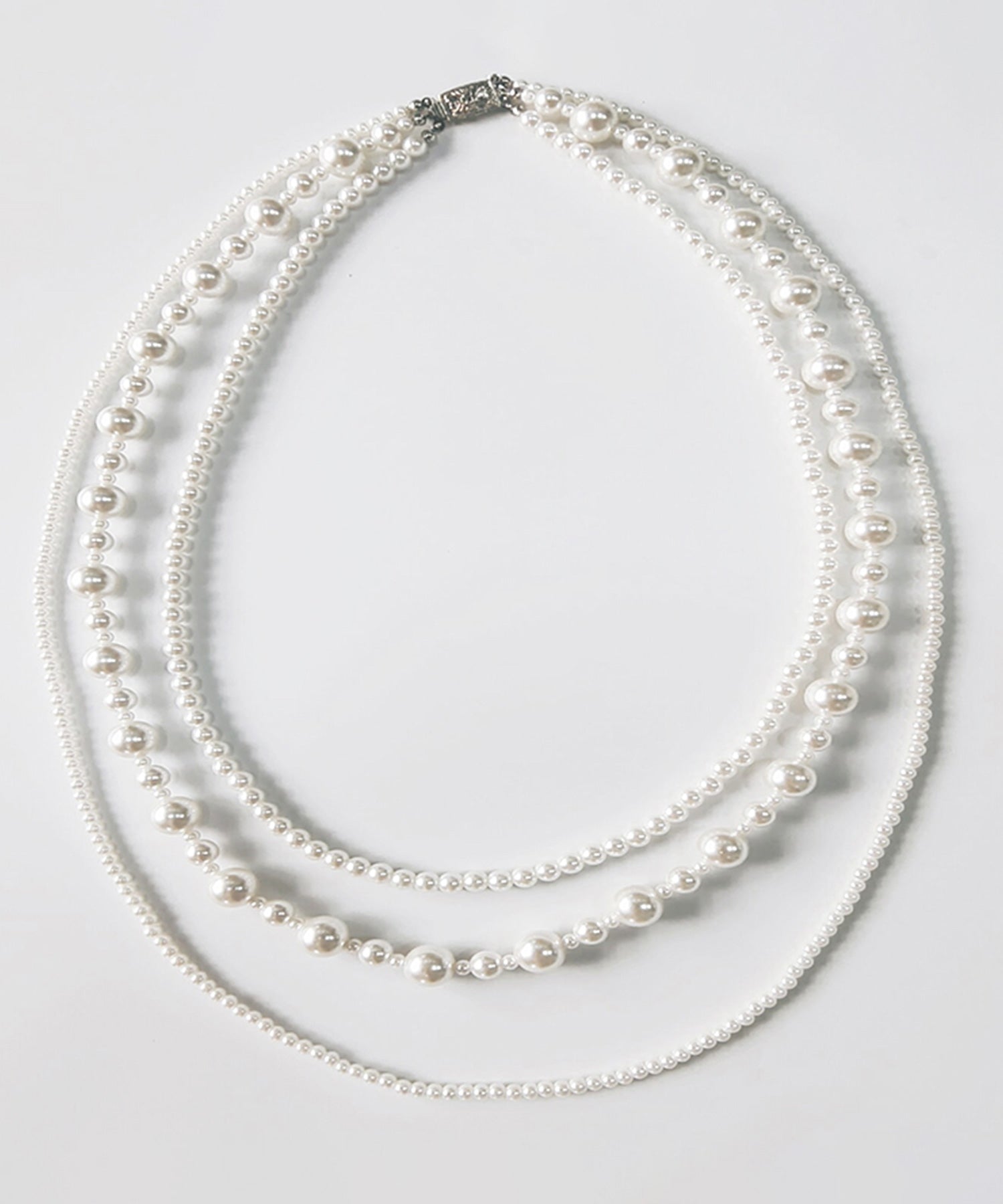 3連フェイクパールネックレス【結婚式】【セレモニー】【パーティー】cyl031