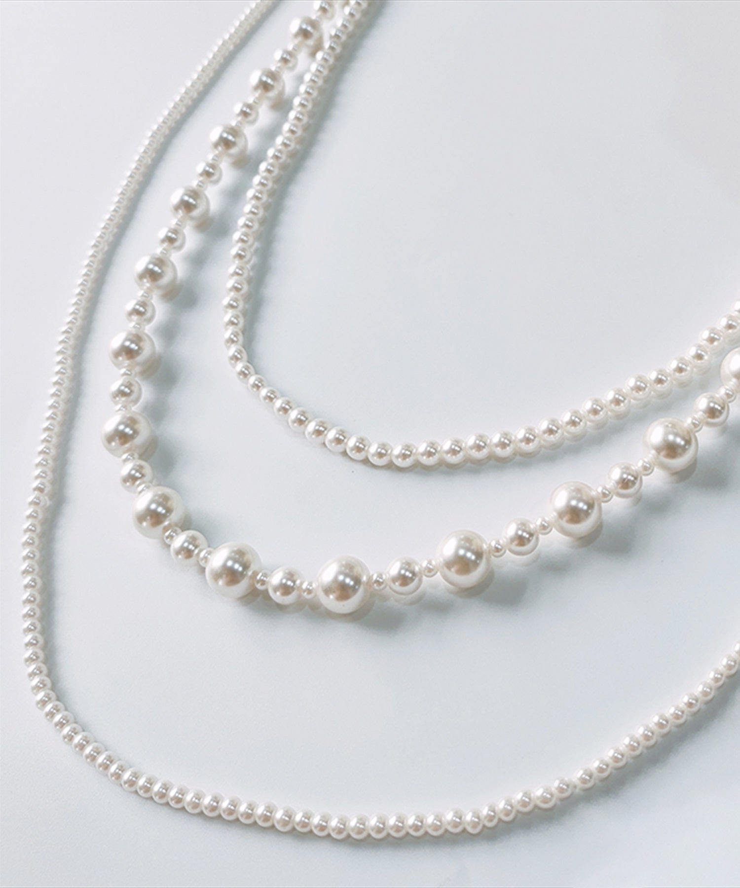 3連フェイクパールネックレス【結婚式】【セレモニー】【パーティー】cyl031
