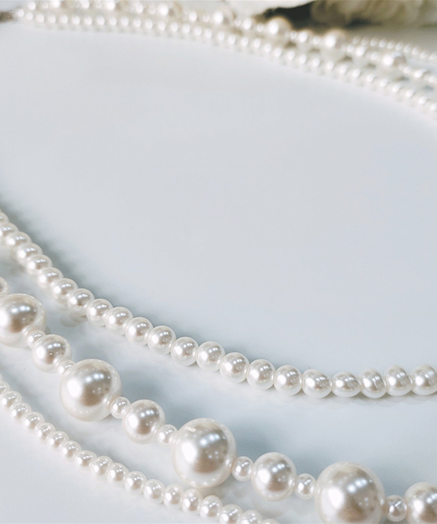 3連フェイクパールネックレス【結婚式】【セレモニー】【パーティー】cyl031