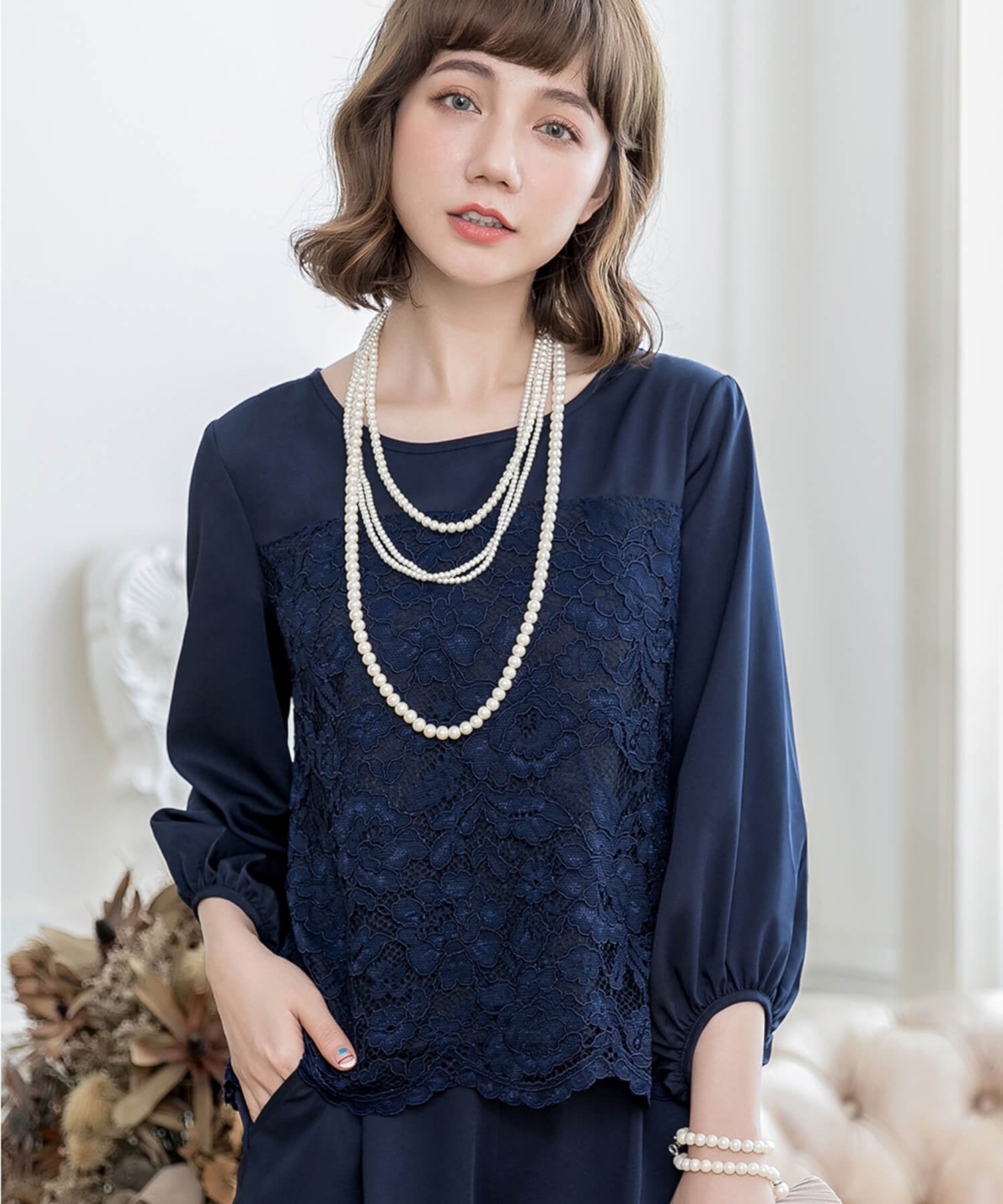 パールネックレス ネックレス レディース ロングcyl045