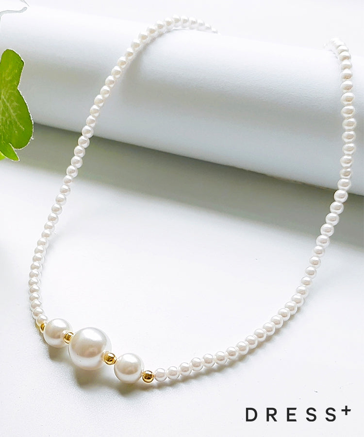 ネックレス フェイクパール 小ぶり フォーマル 結婚式cyl049