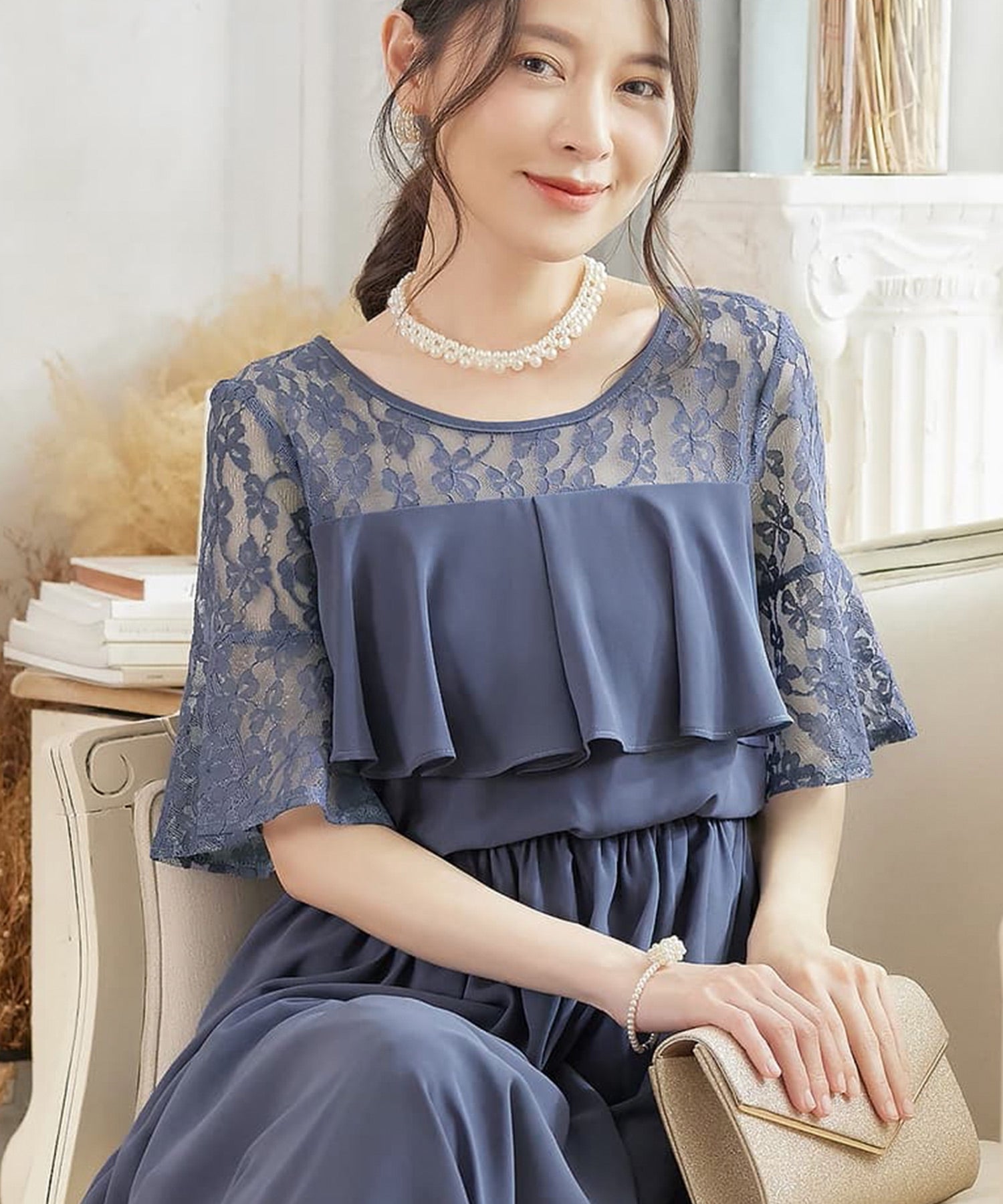 ネックレス パール フェイクパール 大粒 結婚式cyl050