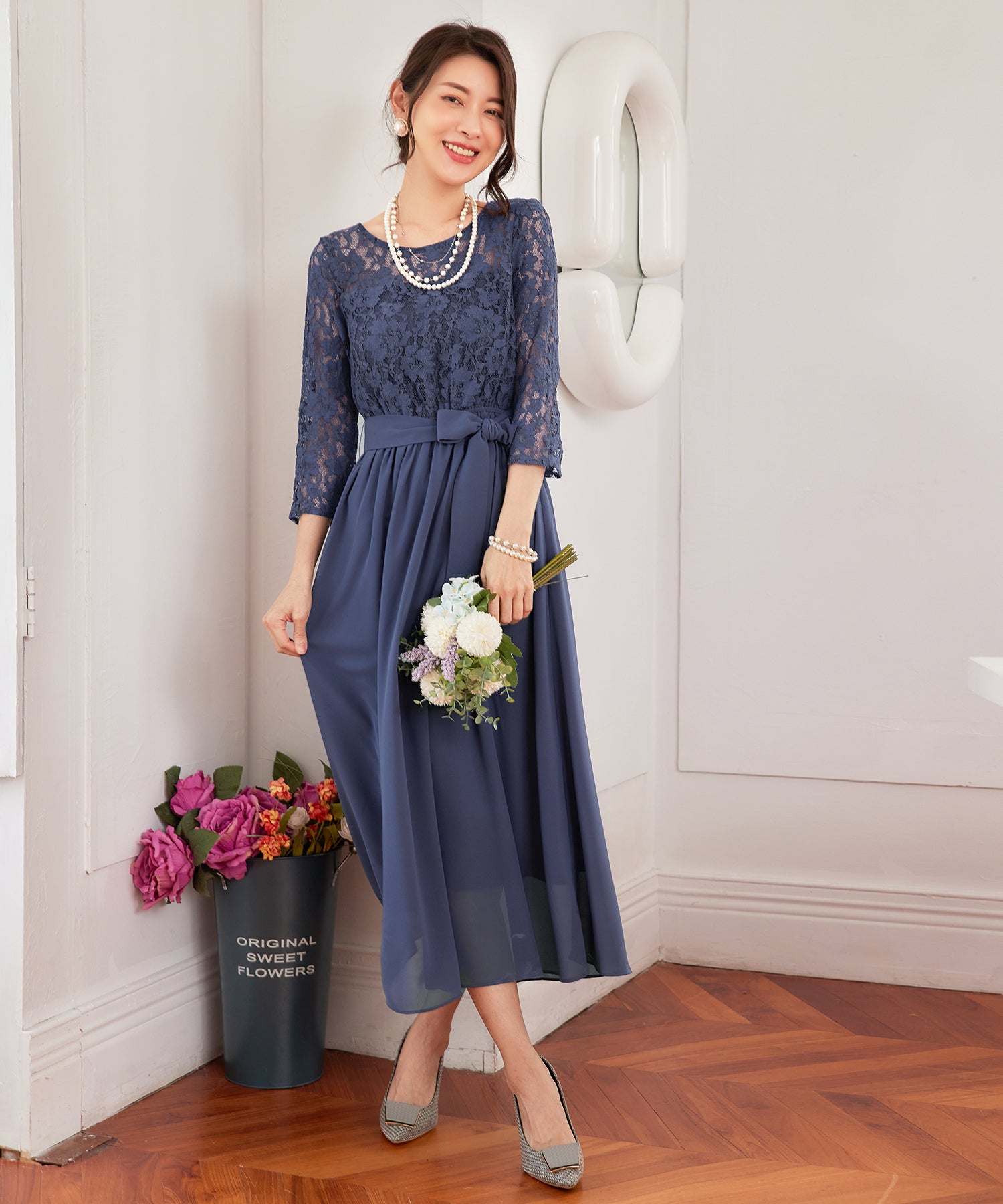 ブレスレット パーティーアクセサリー  パールブレスcyl058 シルバー