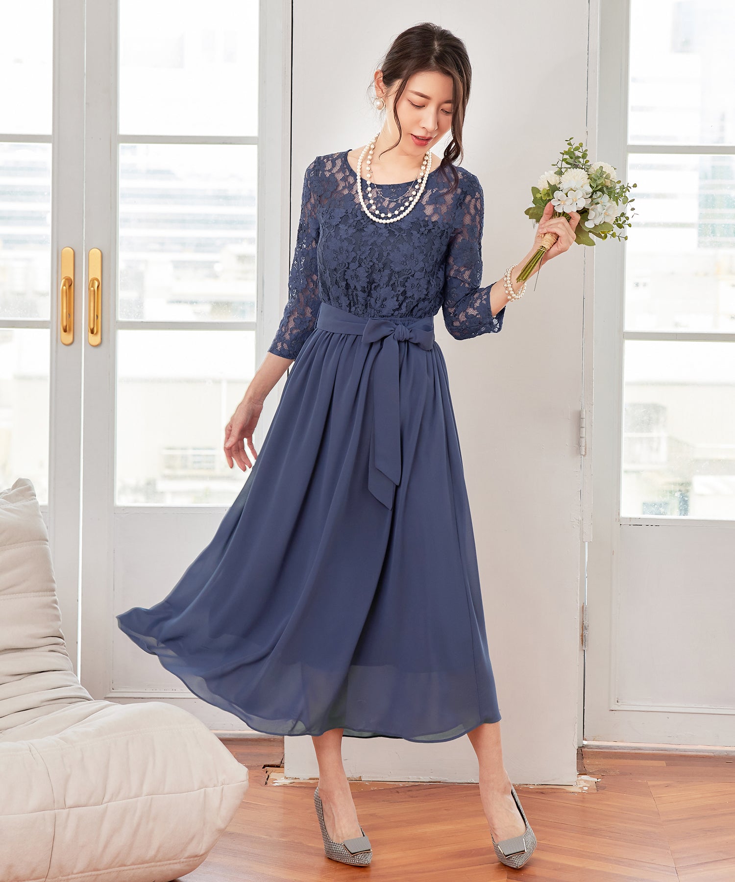 ブレスレット パーティーアクセサリー  パールブレスcyl058 シルバー