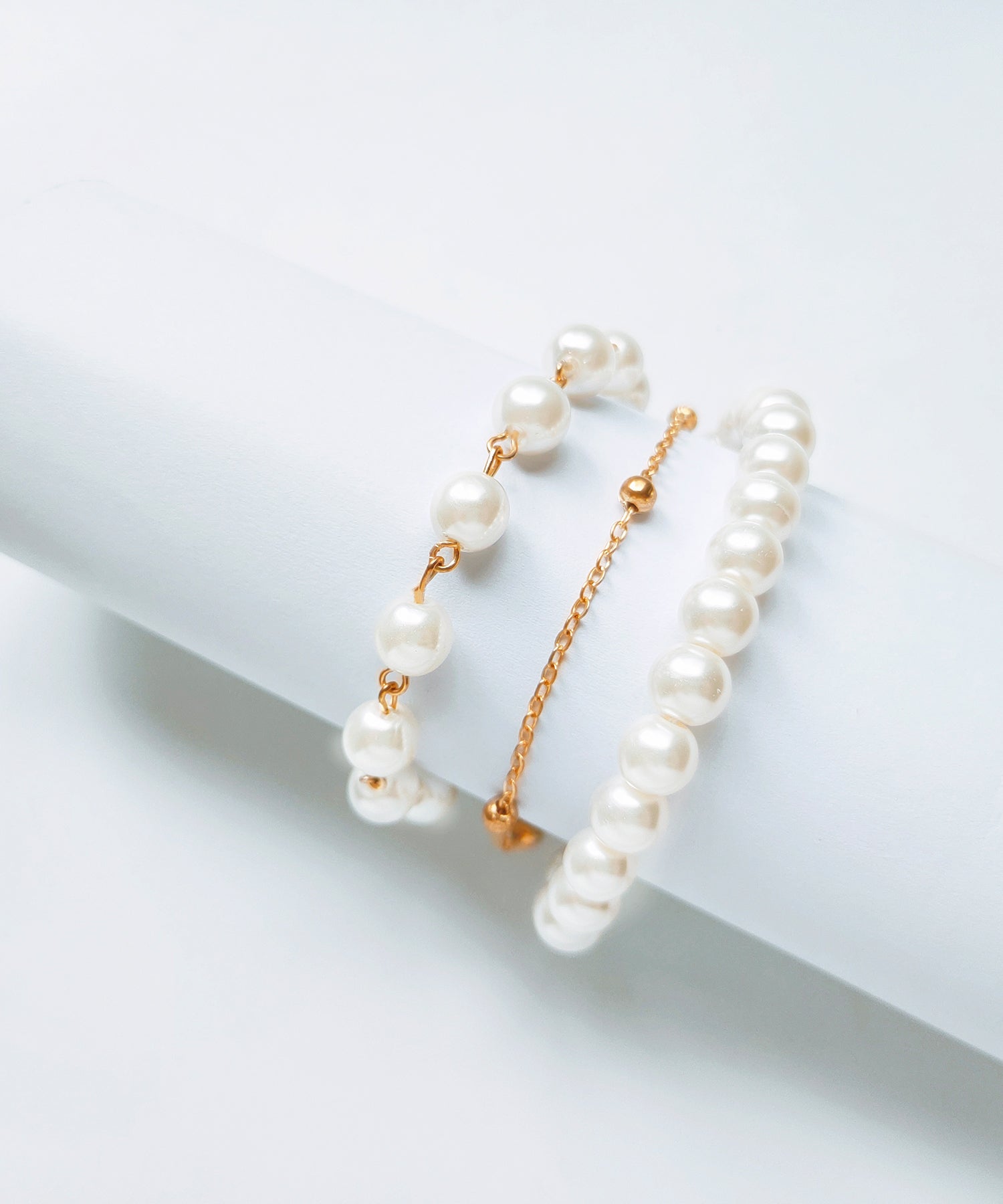 ブレスレット パーティーアクセサリー  パールブレスcyl058 ゴールド