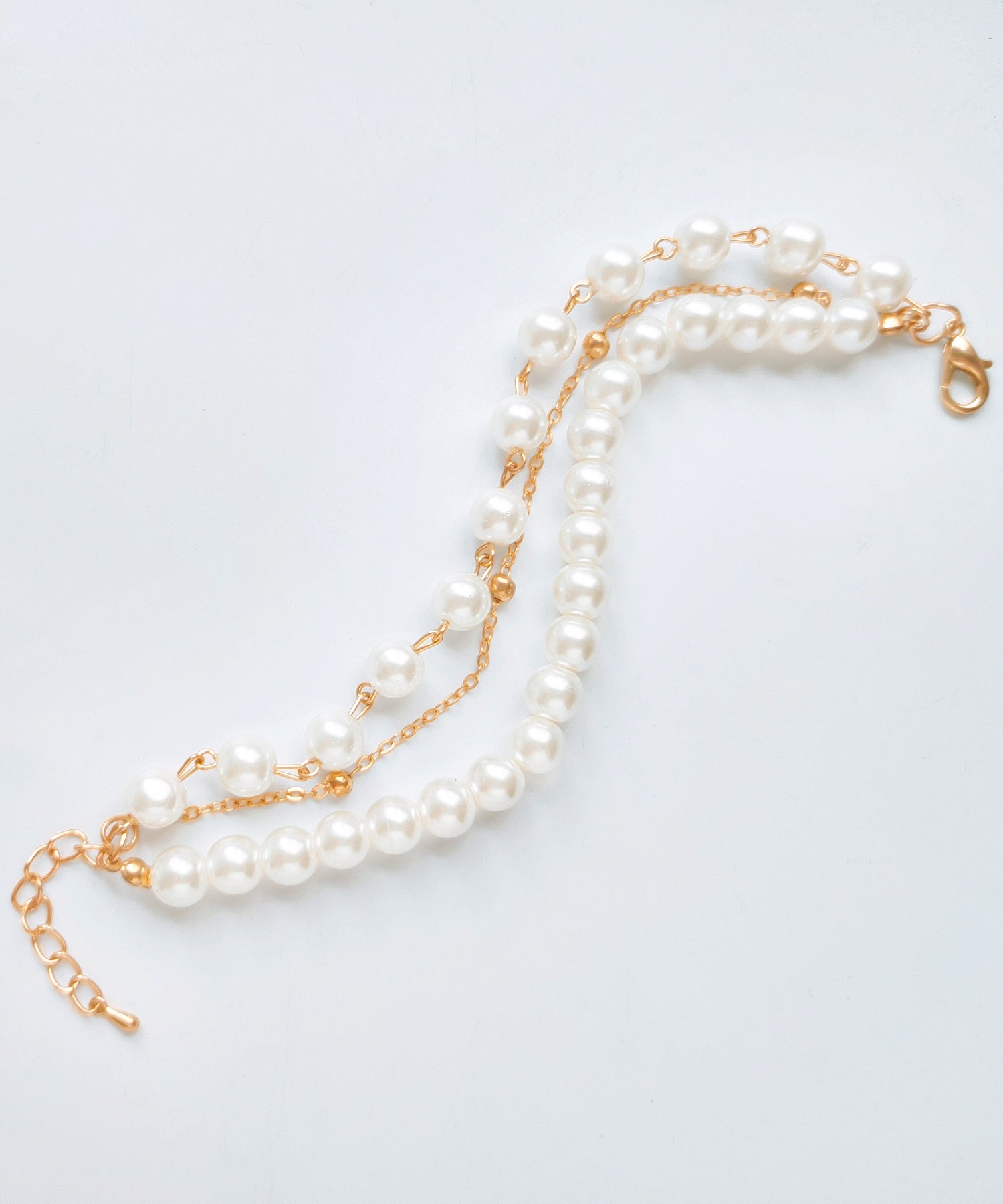 ブレスレット パーティーアクセサリー  パールブレスcyl058 ゴールド