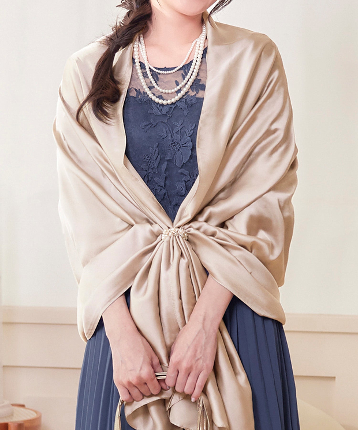 ネックレス パーティーアクセサリー パールネックレスcyl063 ホワイト