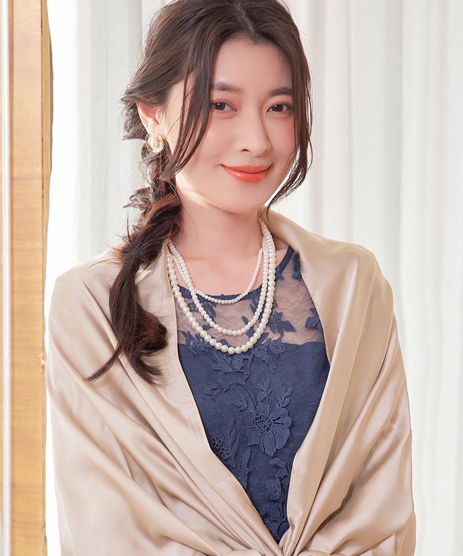 ネックレス パーティーアクセサリー パールネックレスcyl063 ホワイト