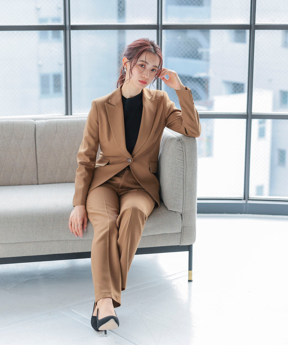 スーツ上下セット 2点セット ジャケット パンツds3211 ブラウン