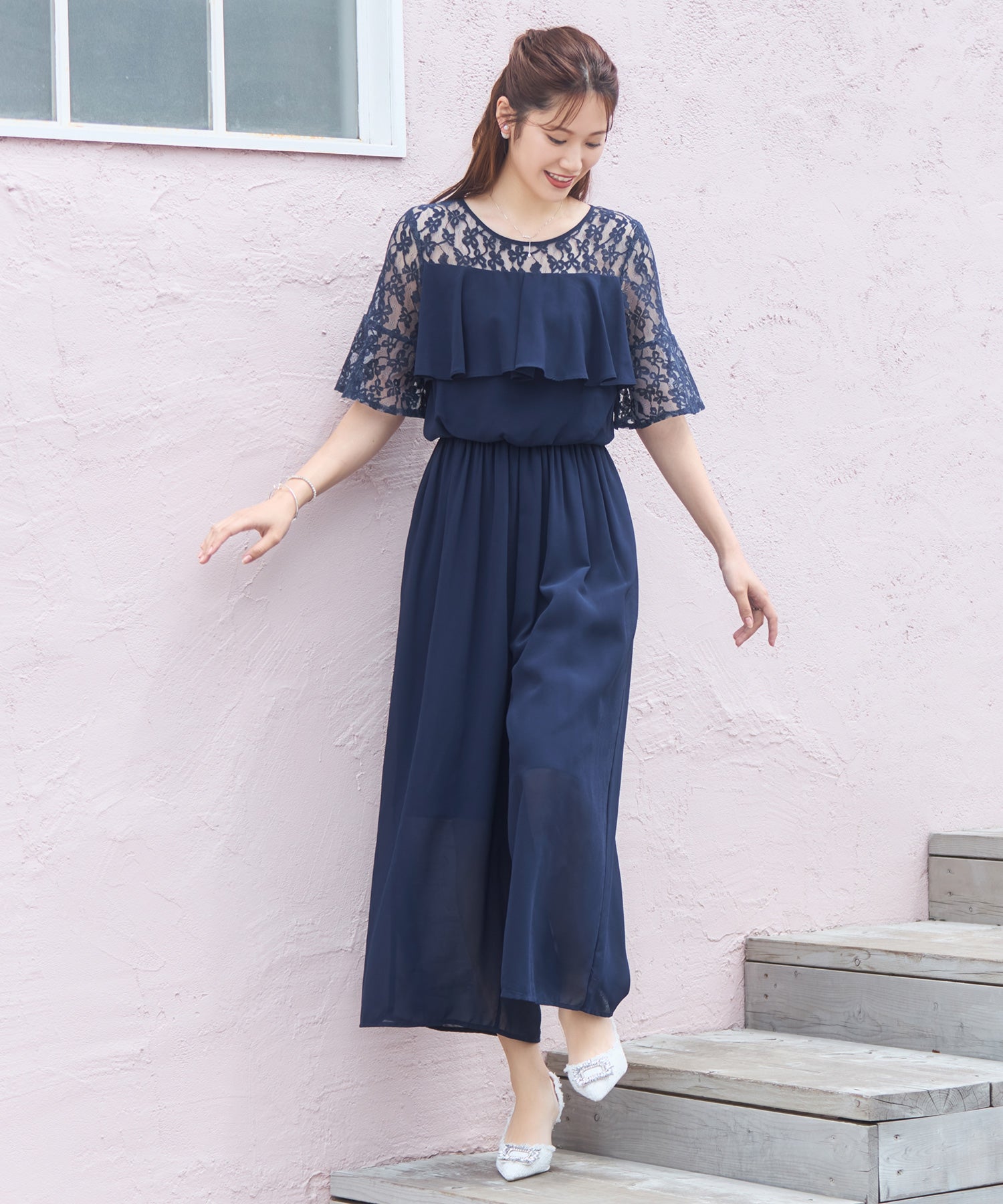 パーティー 結婚式 パンツドレス オールインワンdsh0108