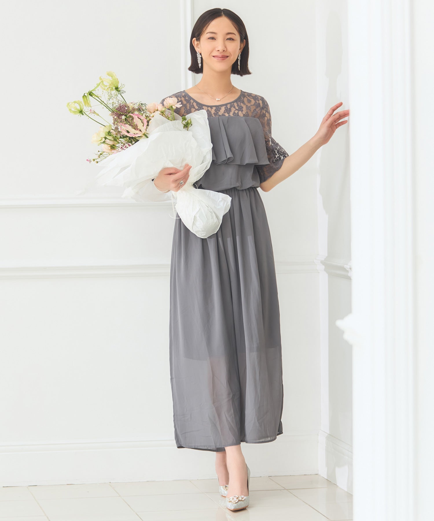 パーティー 結婚式 パンツドレス オールインワンdsh0108