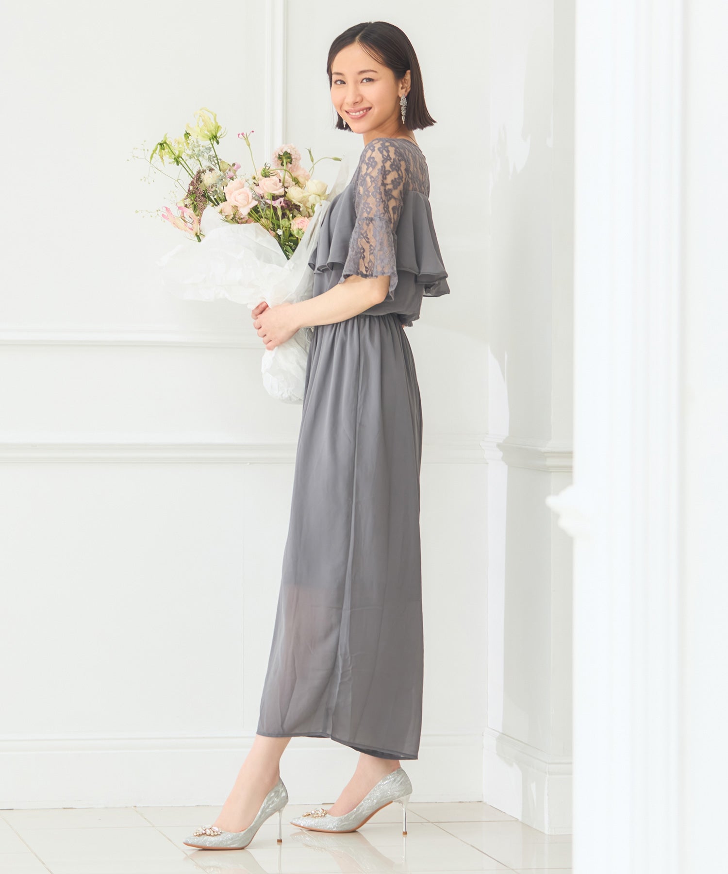 パーティー 結婚式 パンツドレス オールインワンdsh0108