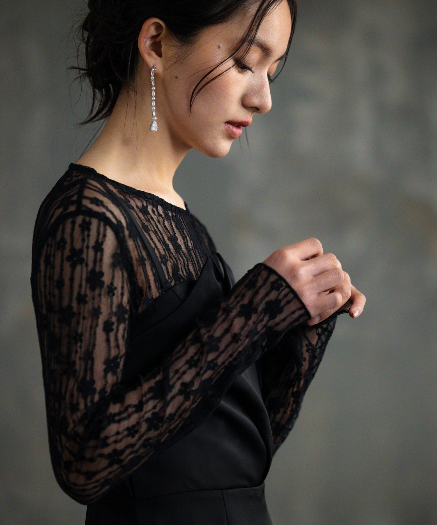 ドレス ワンピース トップス セット 結婚式dsh0129 ブラック