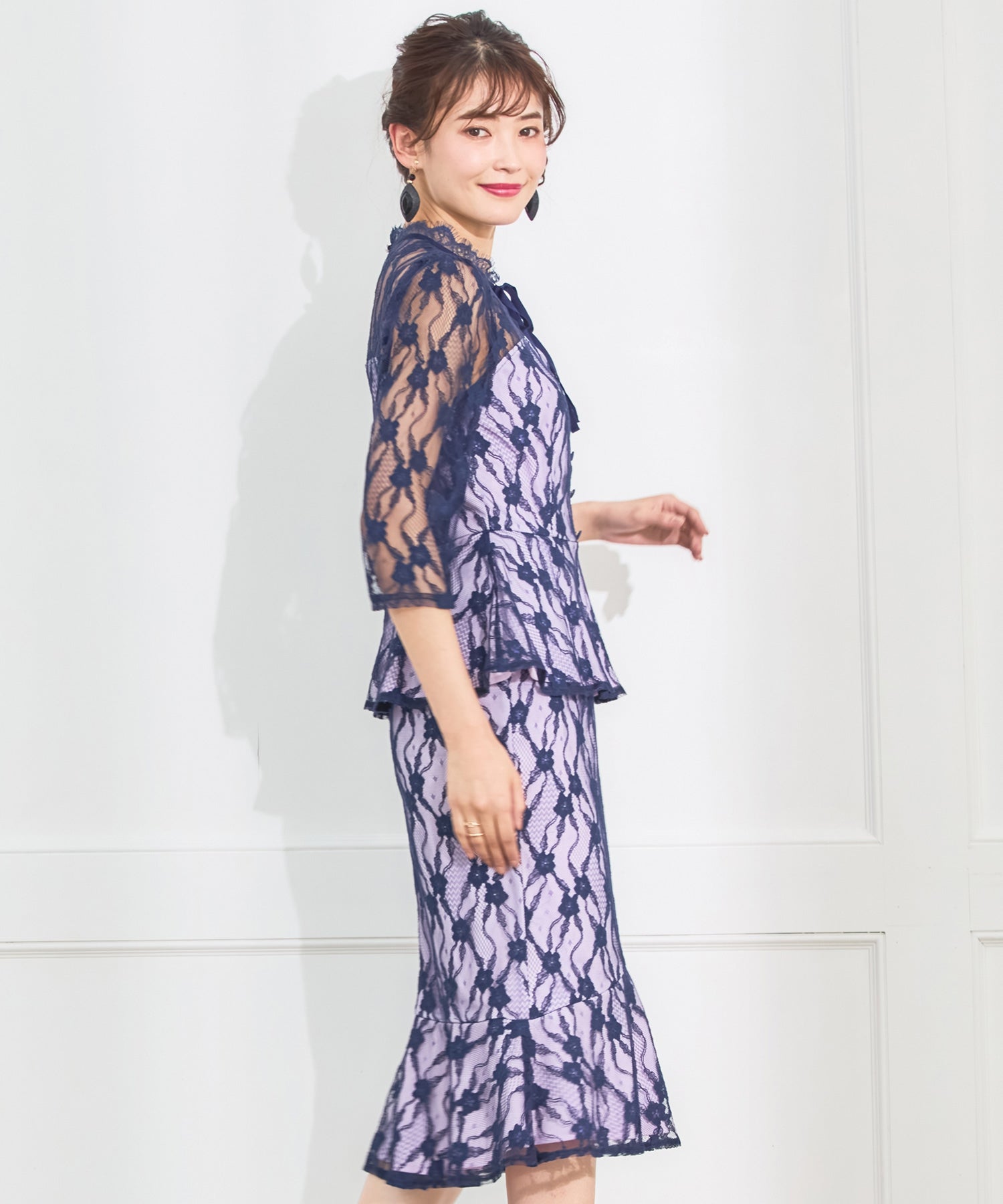 キャバドレス タイトドレス ナイトドレス 総レース 肌見せdsj0042