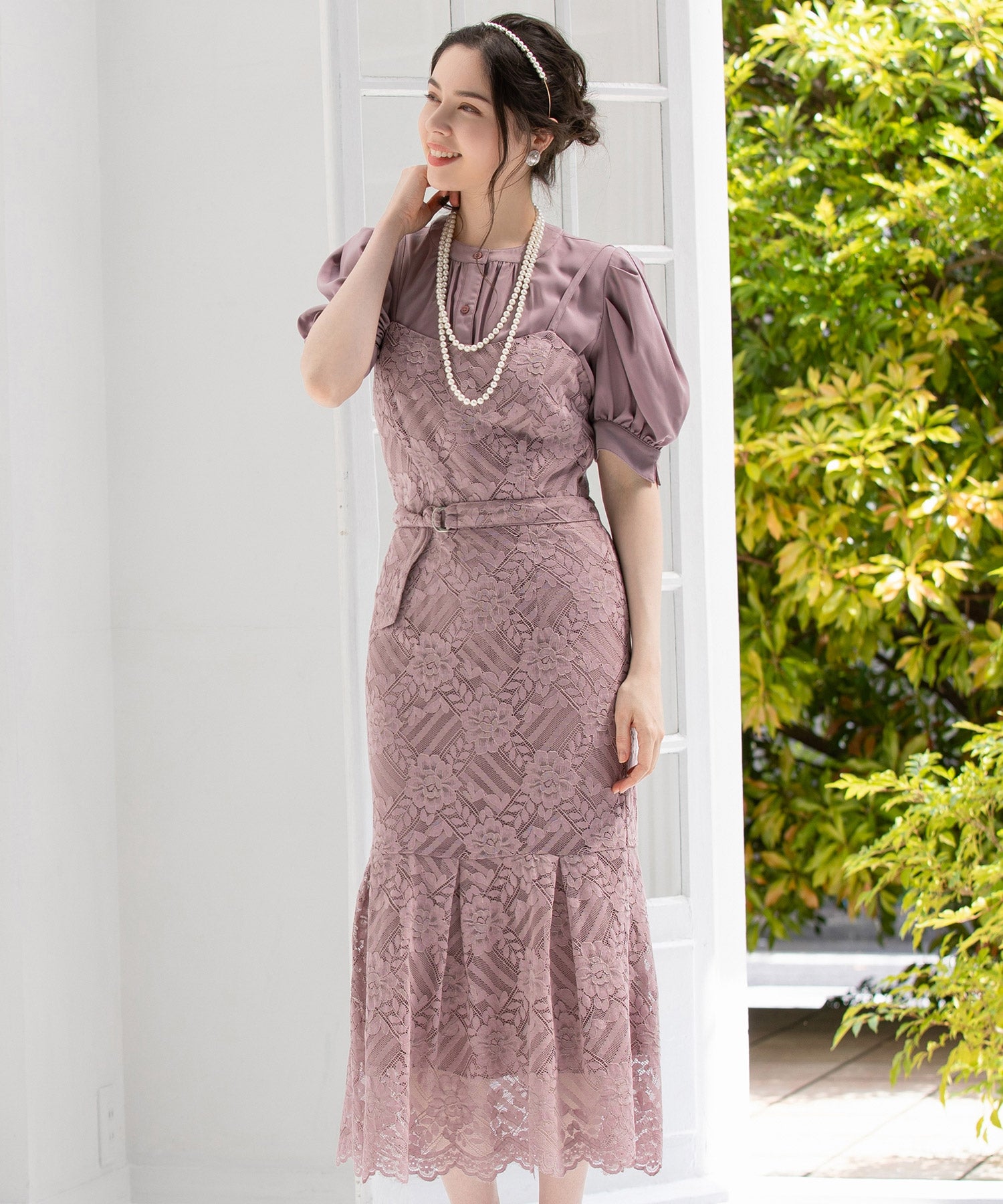 ブラウス ジャンパースカート セット 結婚式 ドレス マーメイドdsj0062