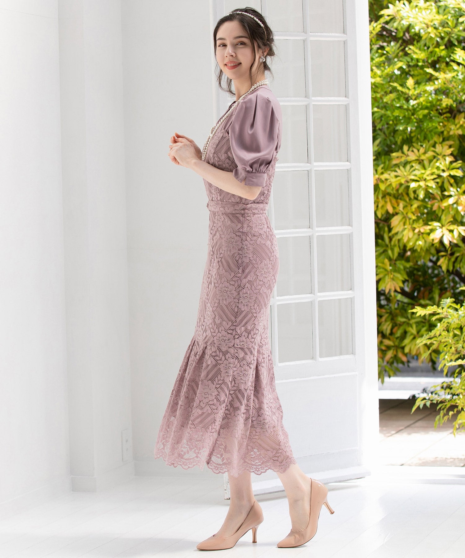 ブラウス ジャンパースカート セット 結婚式 ドレス マーメイドdsj0062