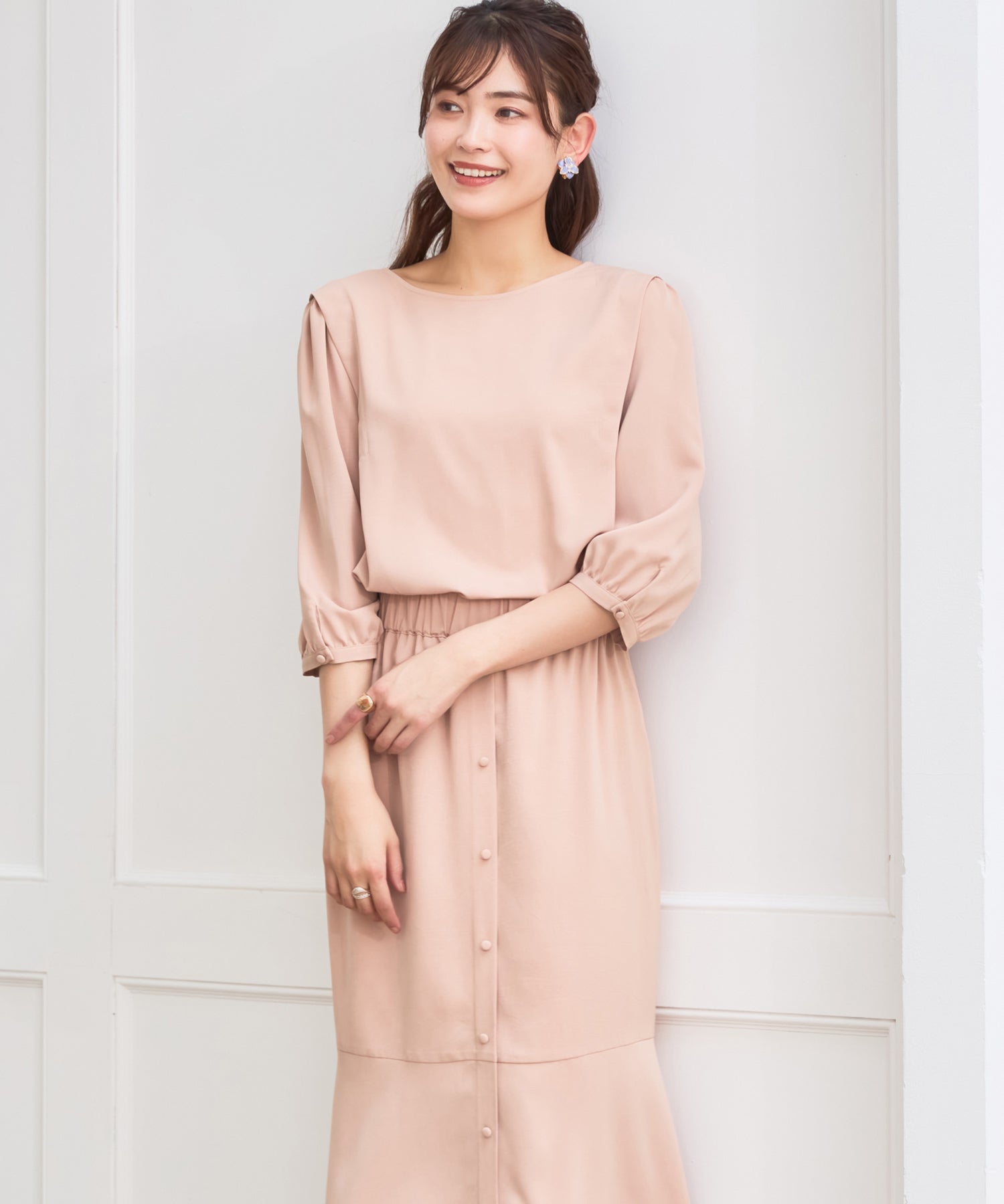 セットアップ 通勤 レディース ブラウス aライン スカート 春夏dsy0030