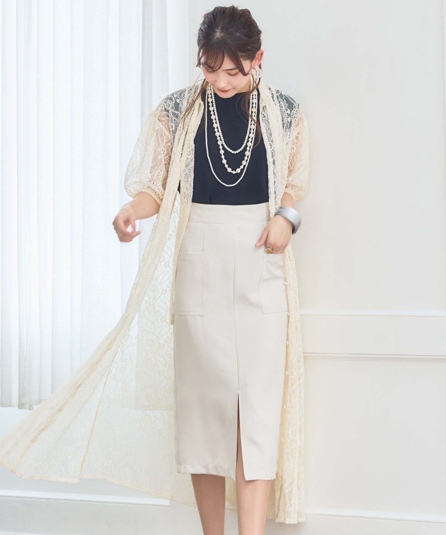 パーティードレス ワンピース 総レース 結婚式 フォーマル 普段使いdsy0040