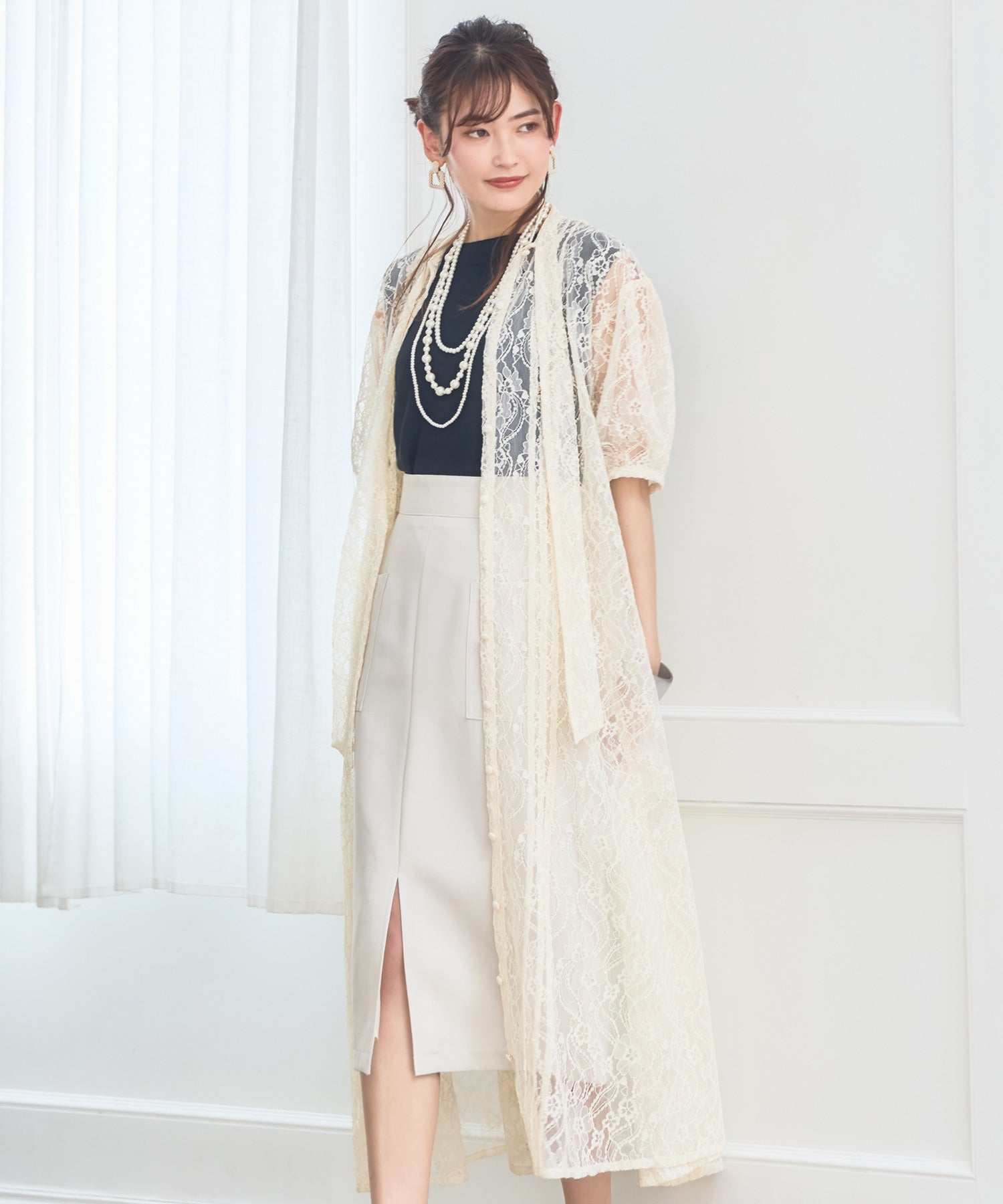 パーティードレス ワンピース 総レース 結婚式 フォーマル 普段使いdsy0040