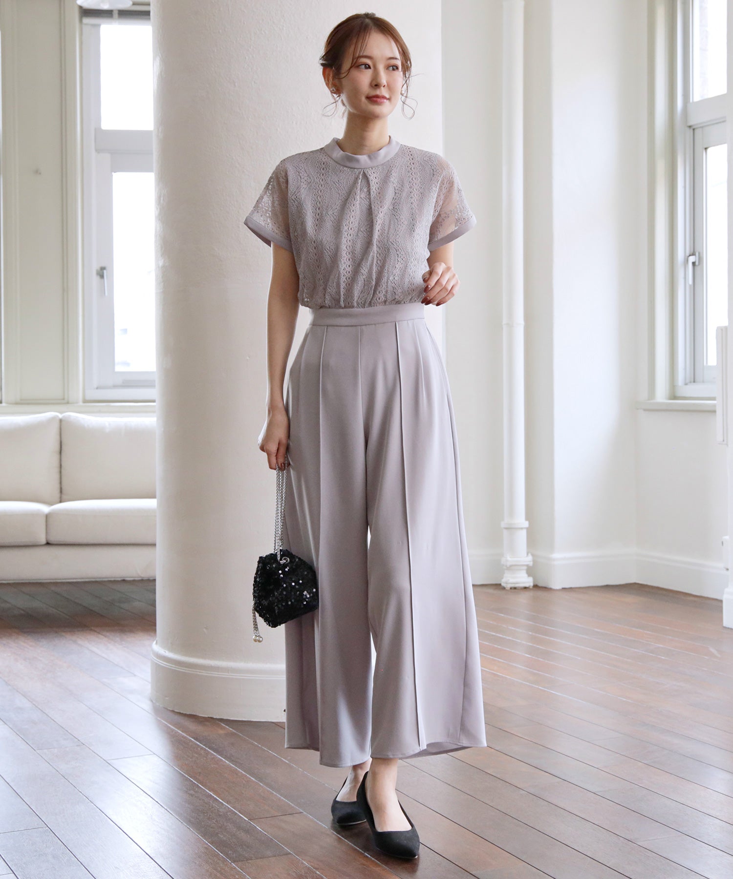 ジャンプスーツ パンツドレス ポケット付き 結婚式dsz0019-102-18